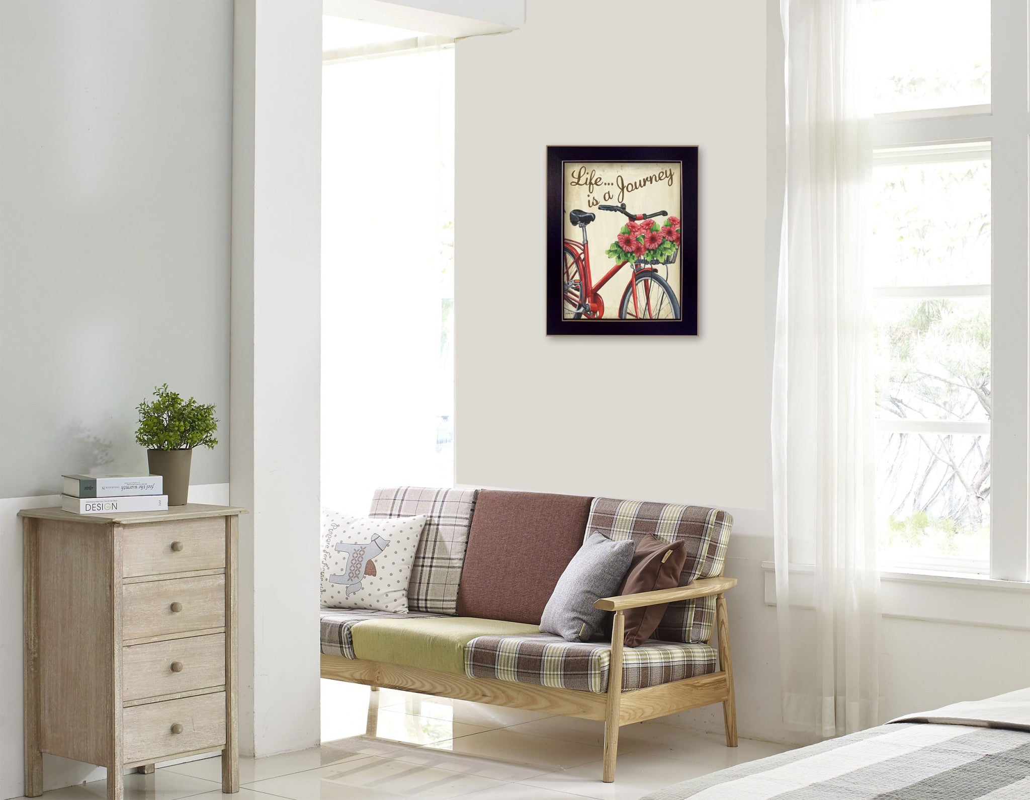 Life is a Journey 1 Black Framed Print Wall Art-2