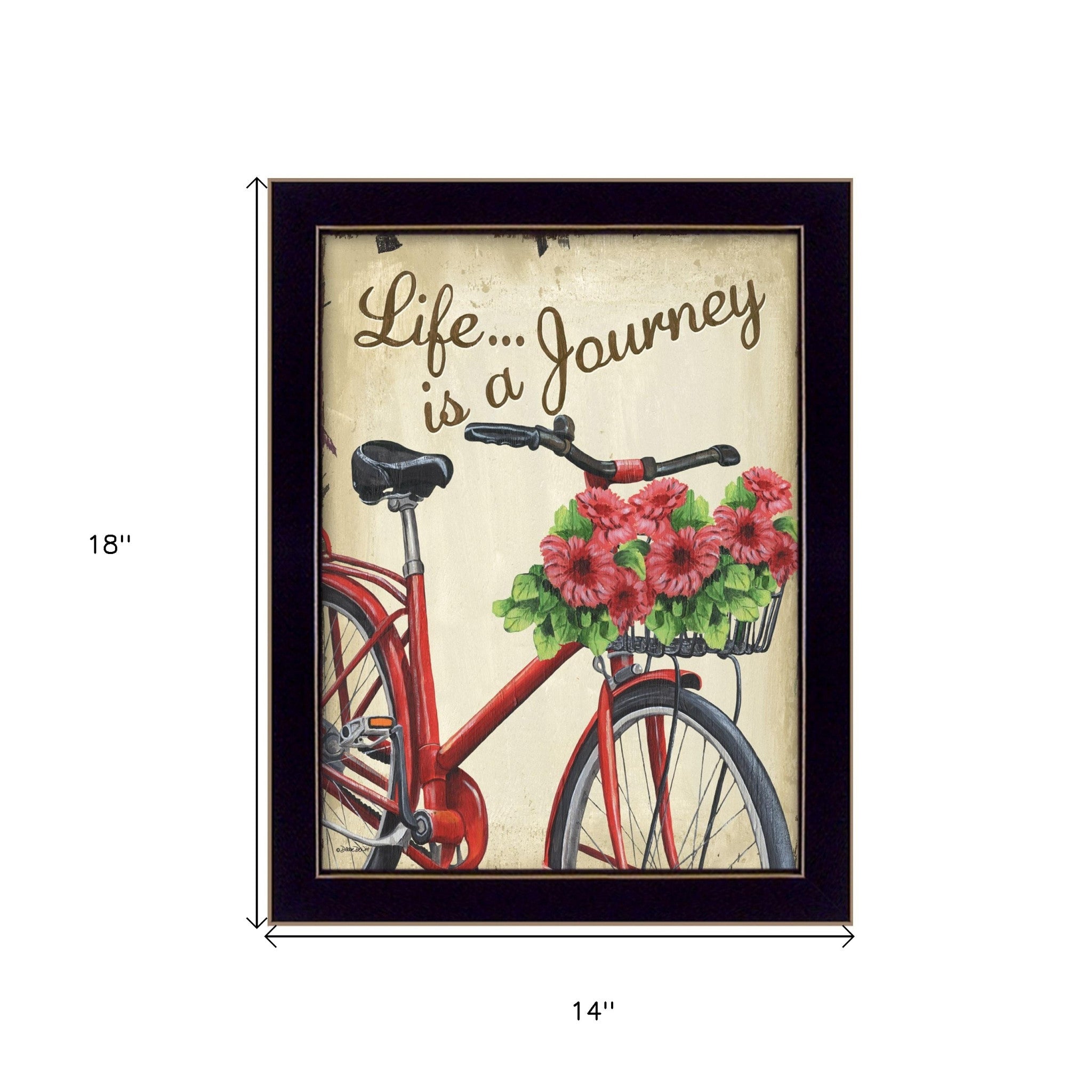 Life is a Journey 1 Black Framed Print Wall Art-3