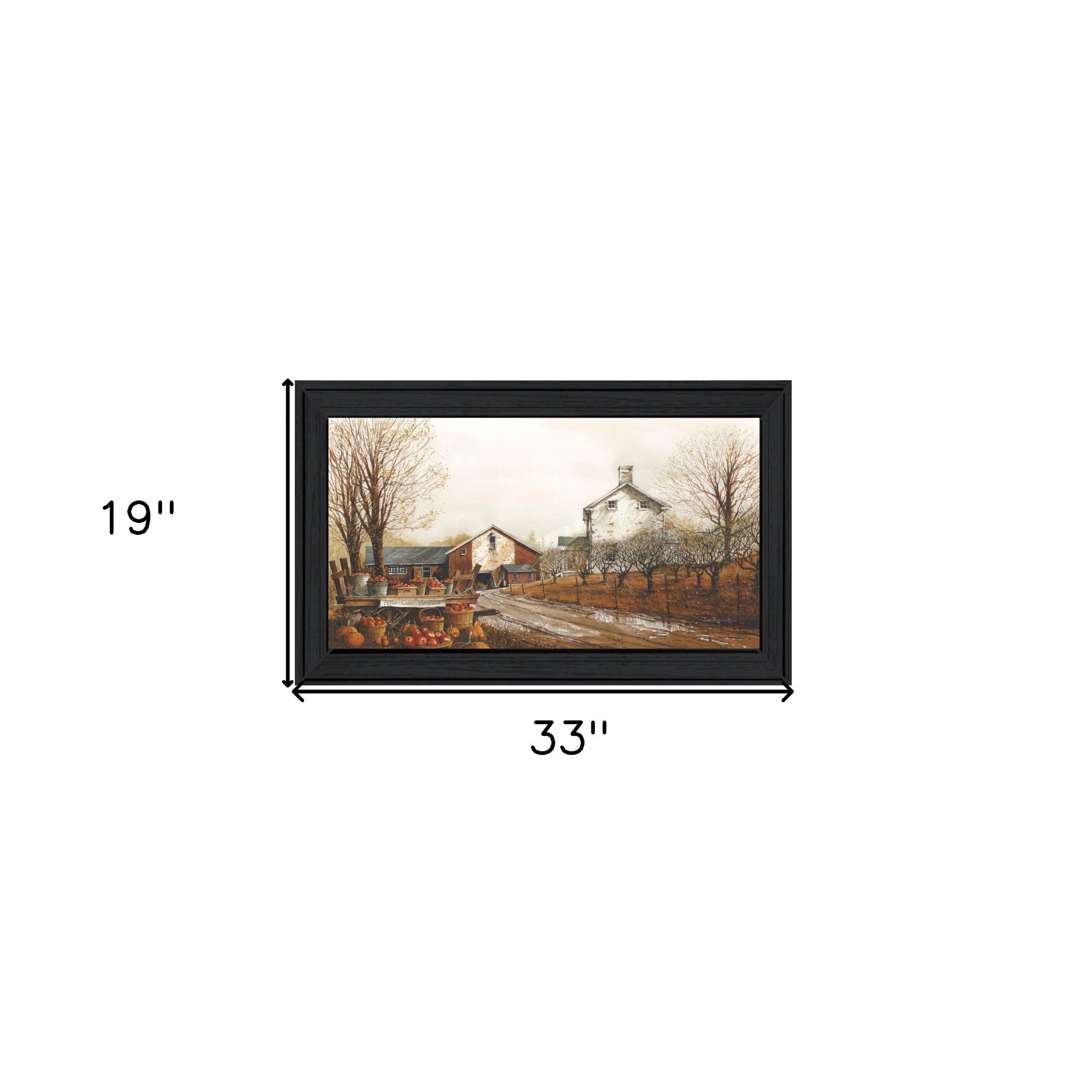 Autumns Bounty Black Framed Print Wall Art-5