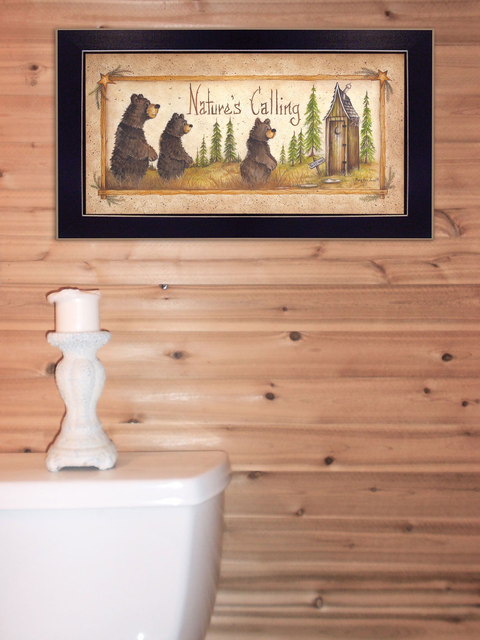 Natures Calling 4 Black Framed Print Wall Art-3