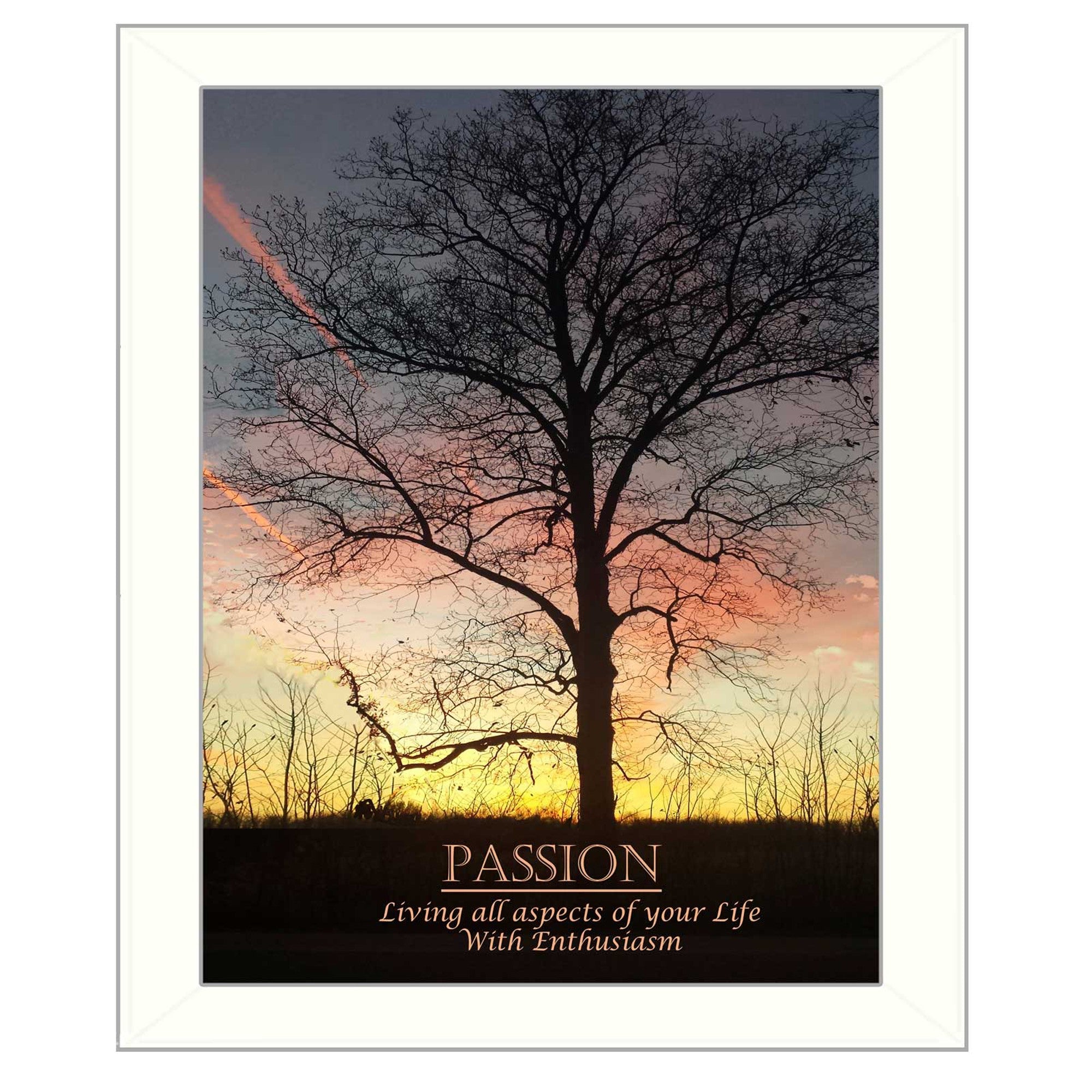 Passion 4 White Framed Print Wall Art-1