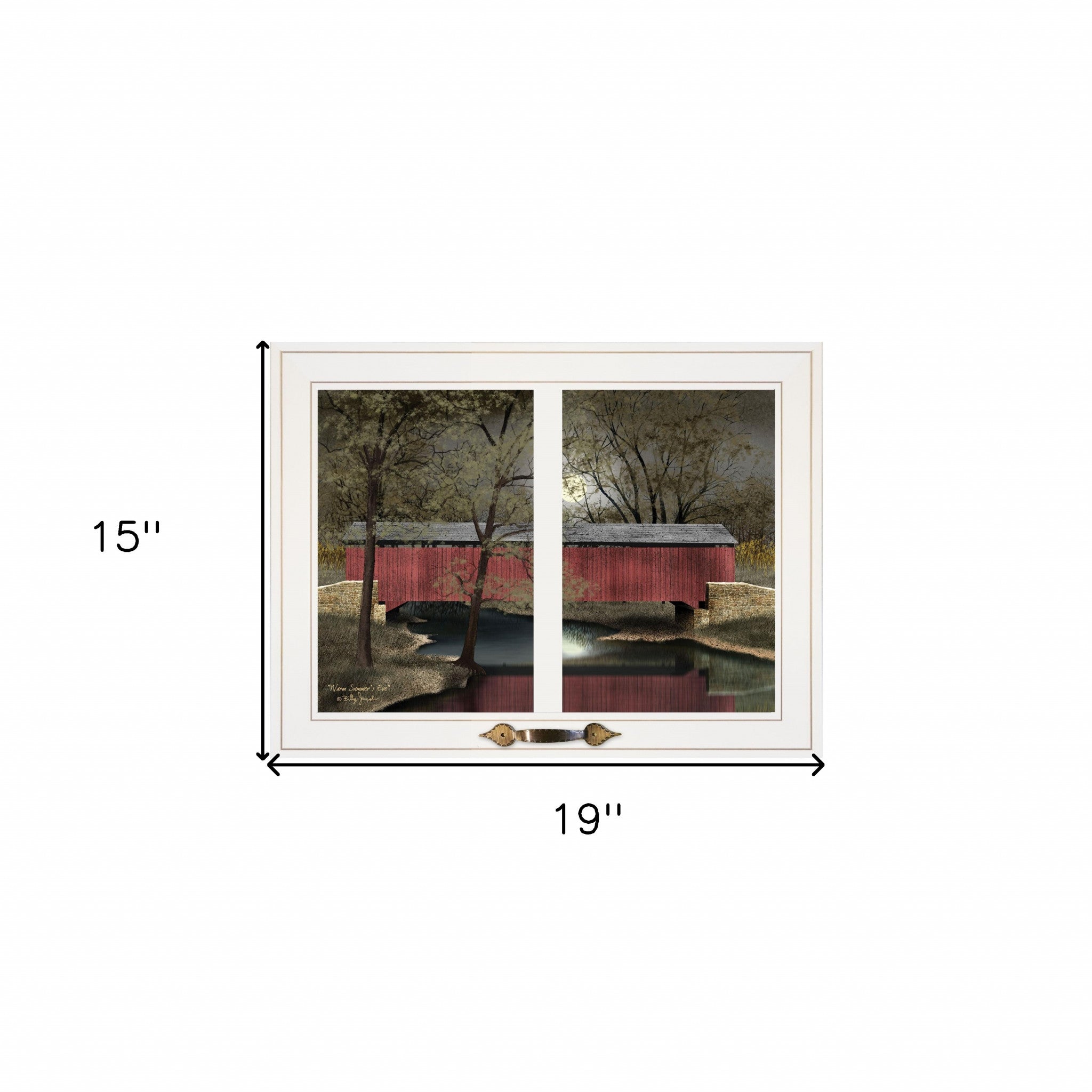 Warm Summers Eve 4 White Framed Print Wall Art-4