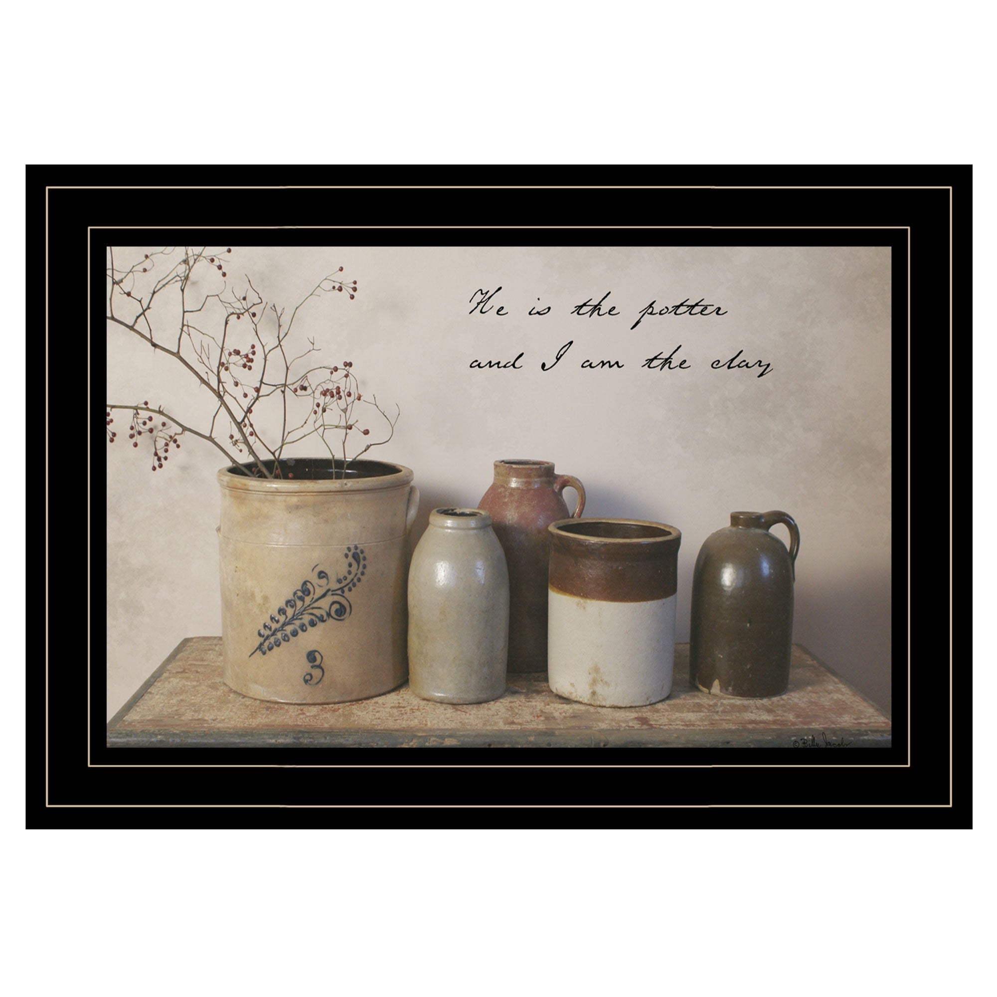 He is the Potter 3 Black Framed Print Wall Art-1