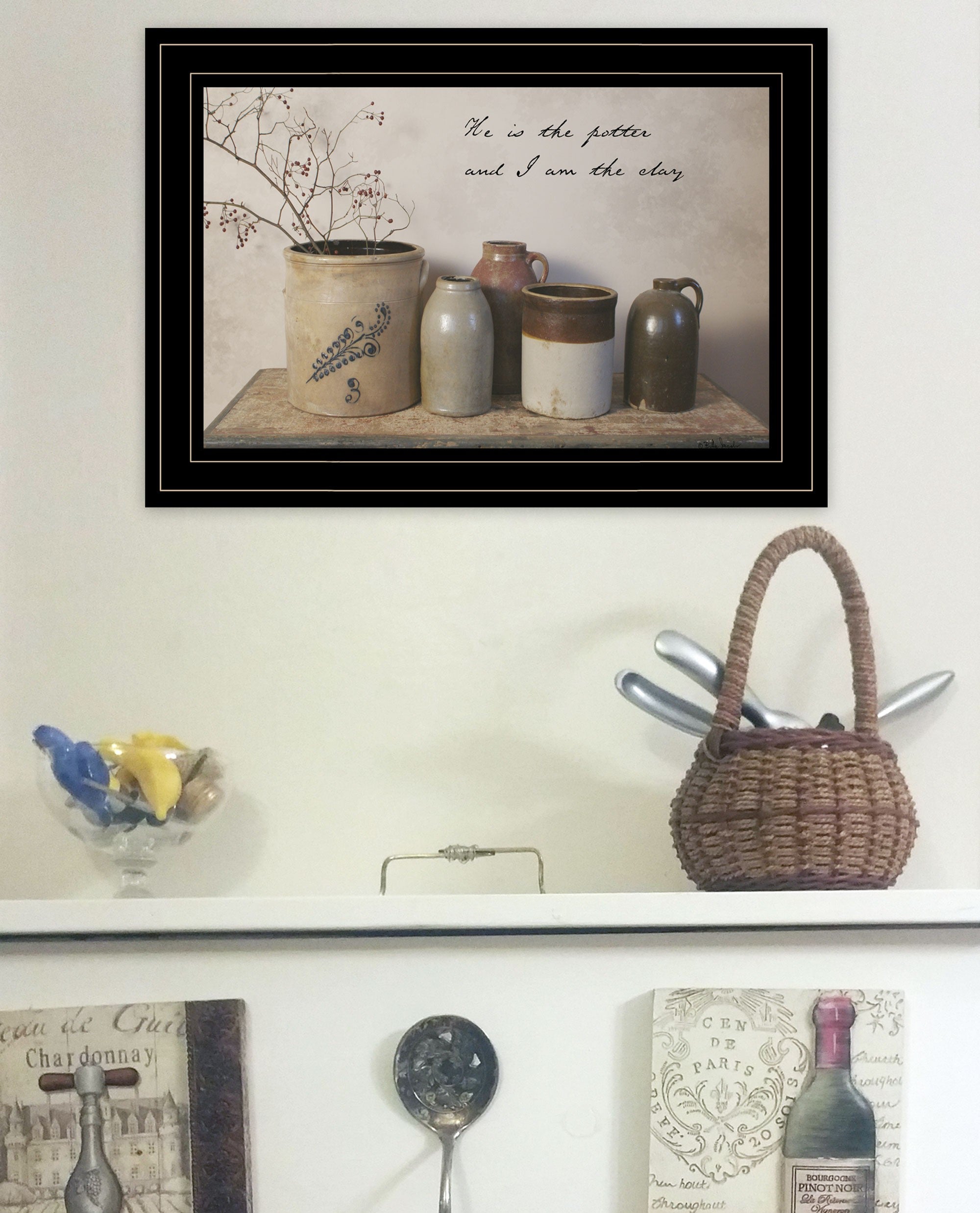 He is the Potter 3 Black Framed Print Wall Art-4