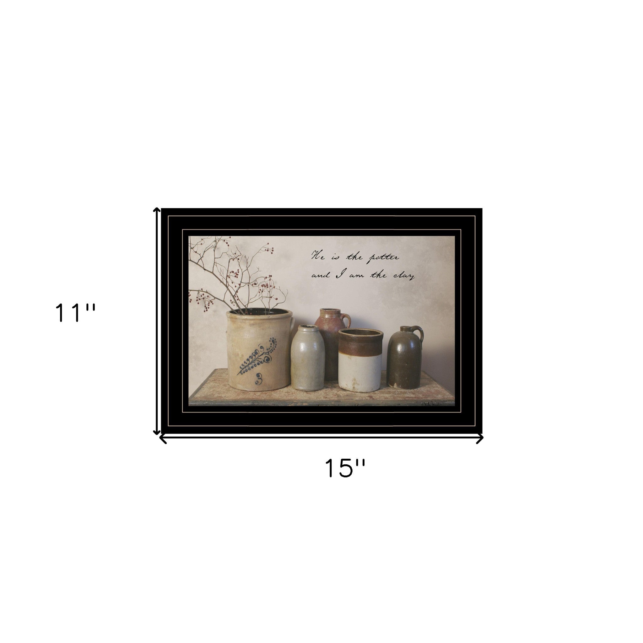 He is the Potter 3 Black Framed Print Wall Art-5