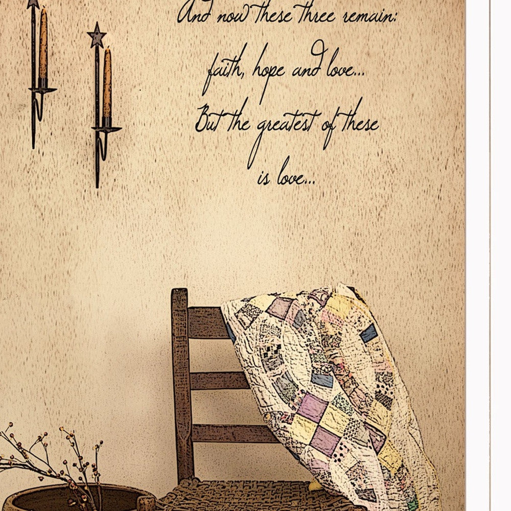 These Three Remain 1 White Framed Print Wall Art-3