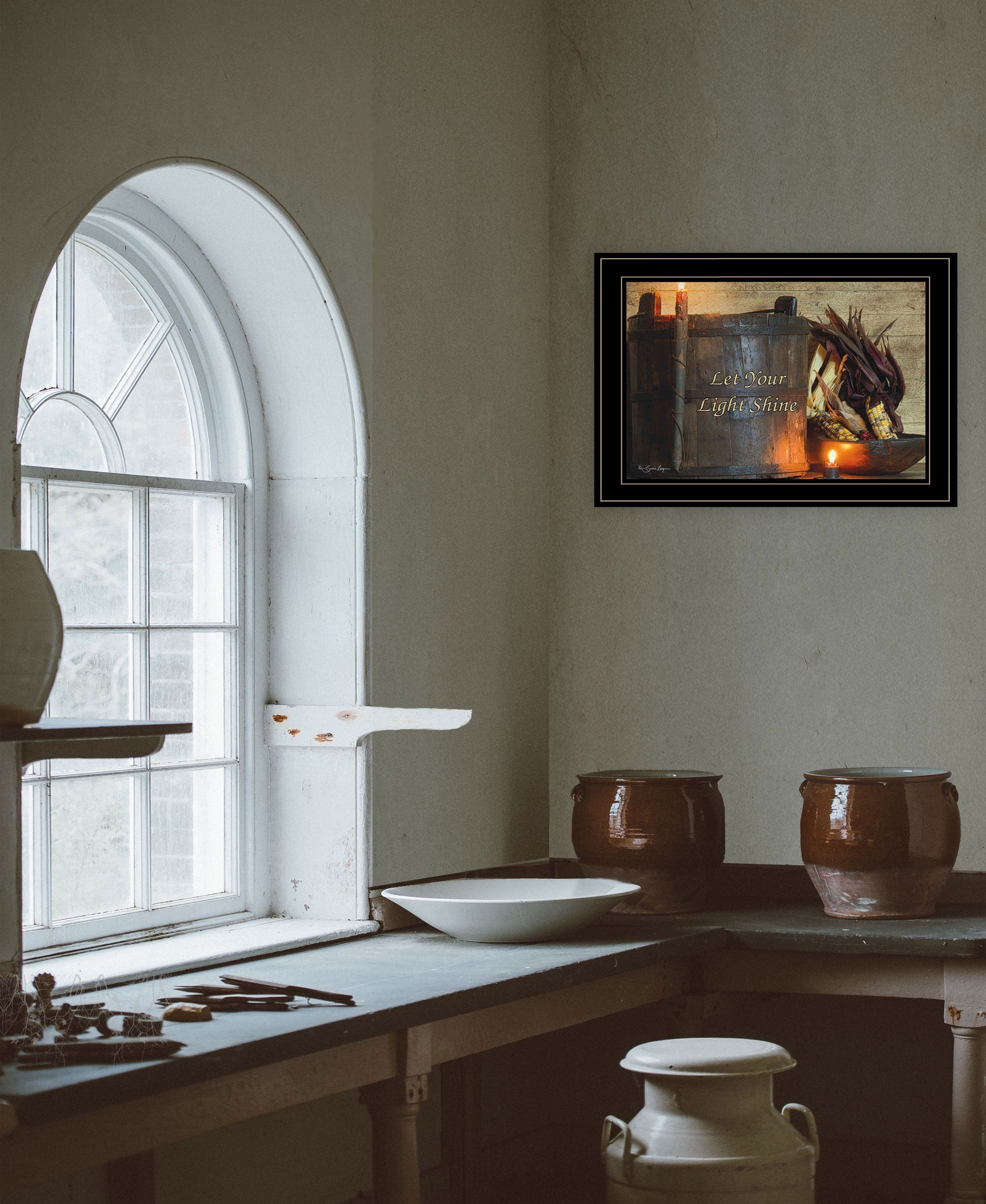 Indian Corn 3 Black Framed Print Wall Art-3