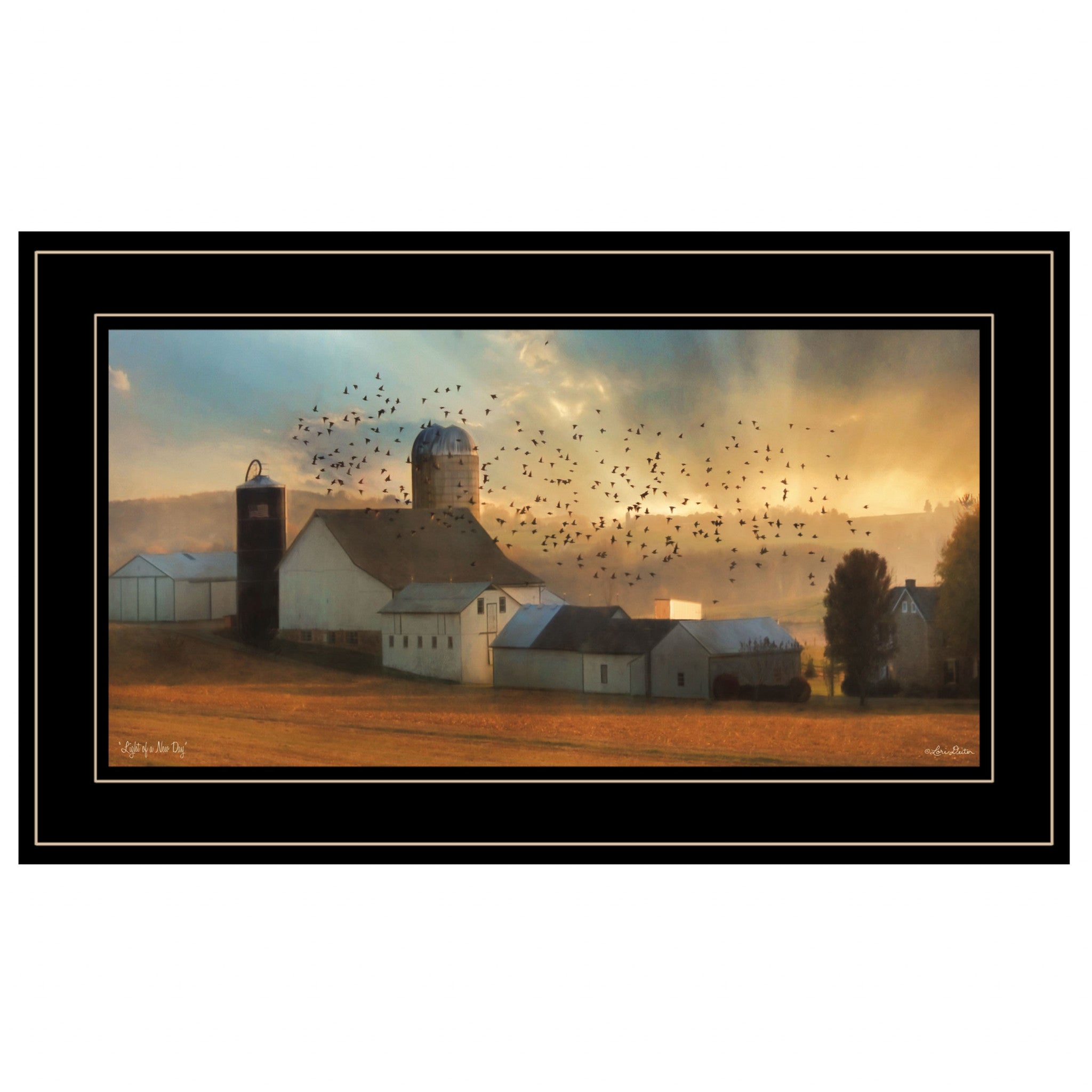 Light of a New Day 3 Black Framed Print Wall Art-1