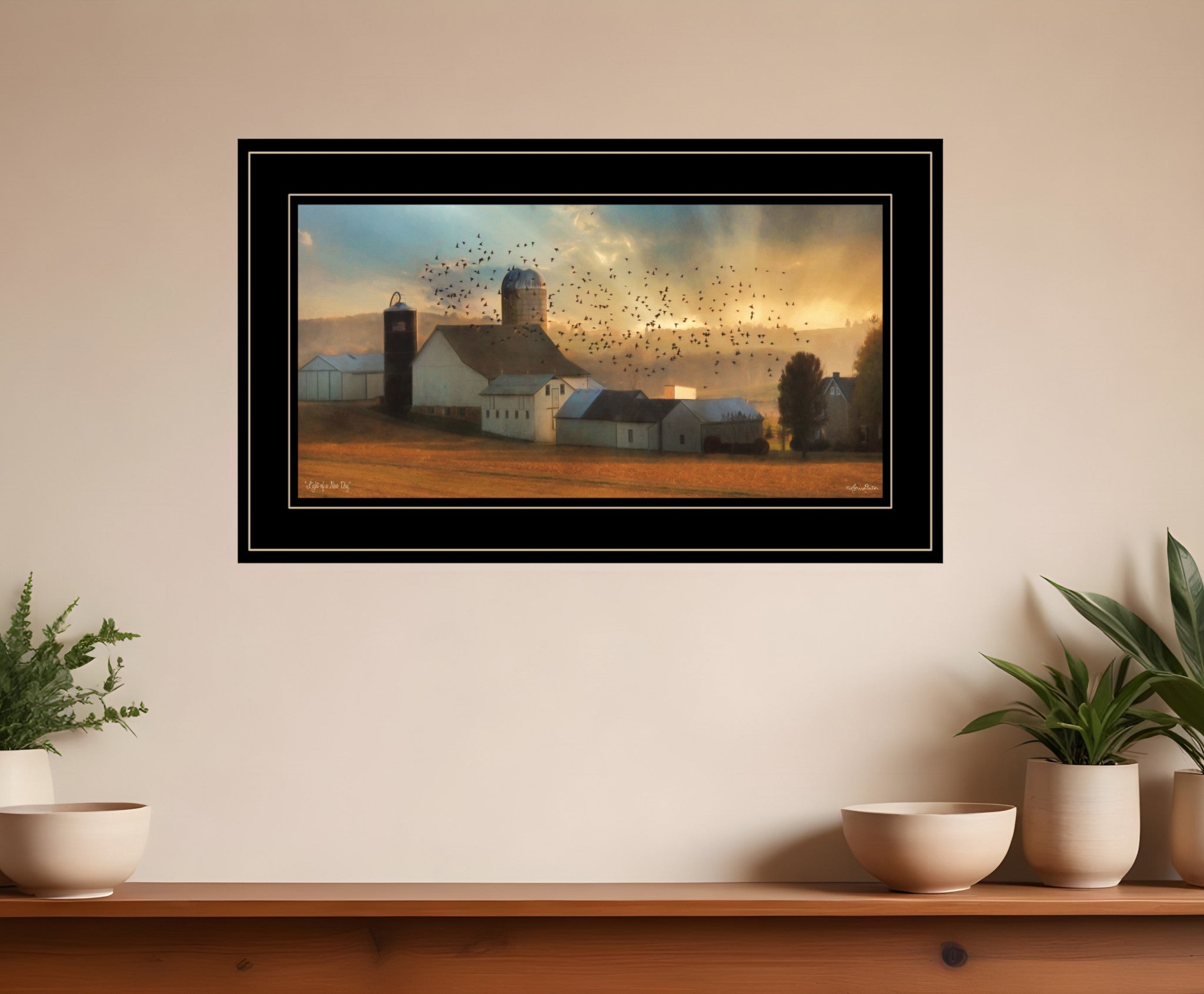 Light of a New Day 3 Black Framed Print Wall Art-0
