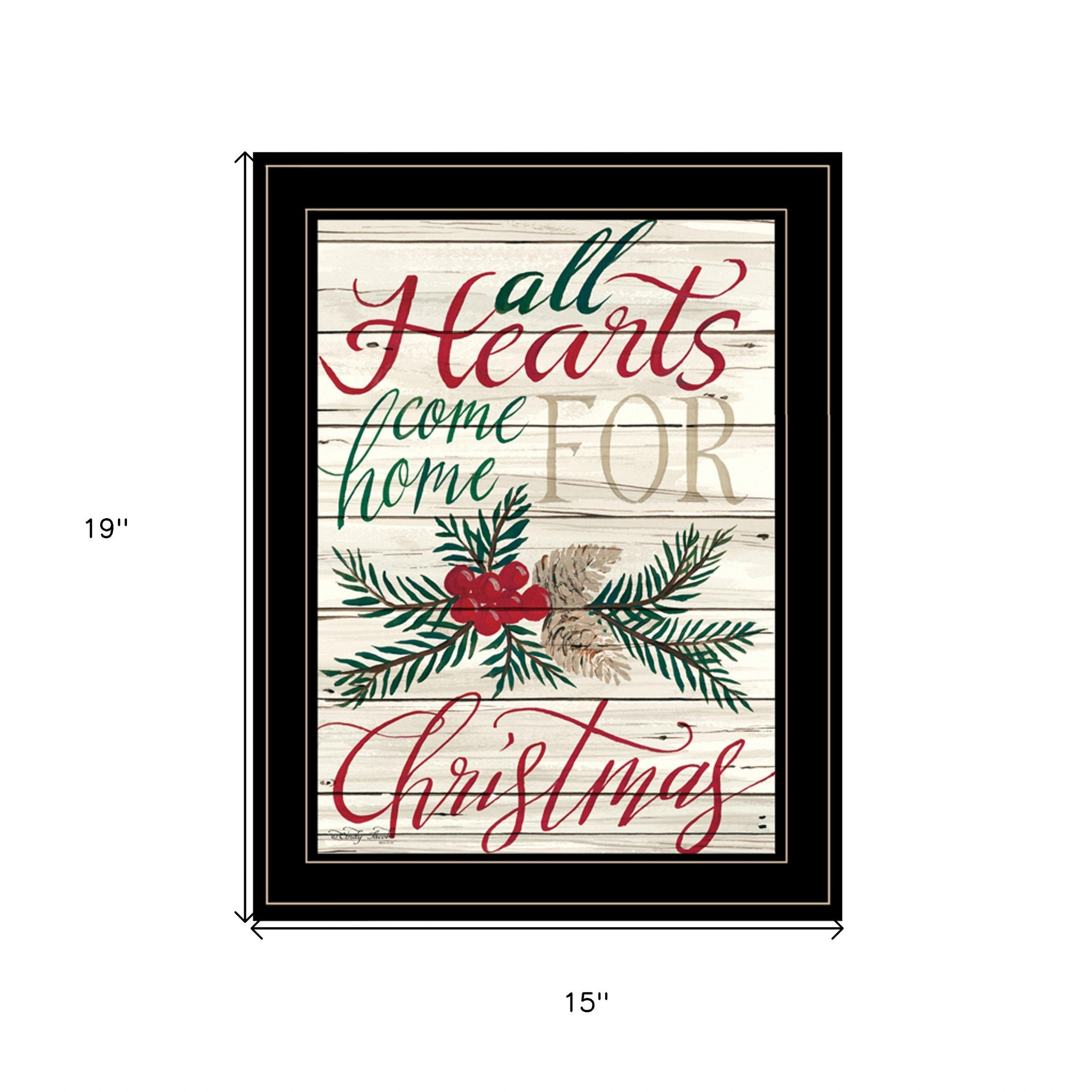 Home For Christmas 2 Black Framed Print Wall Art-4