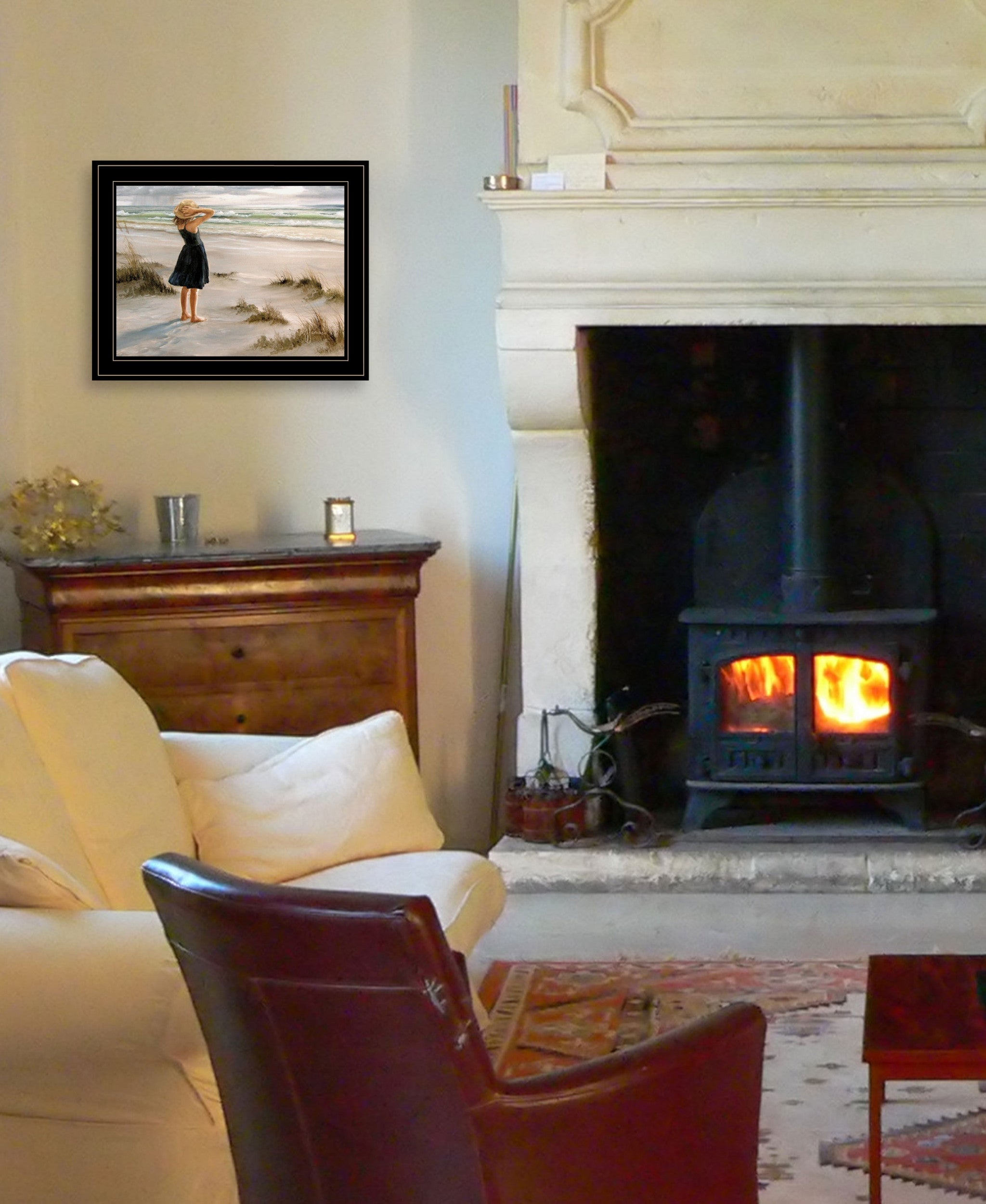 Black Dress 2 Black Framed Print Wall Art-4