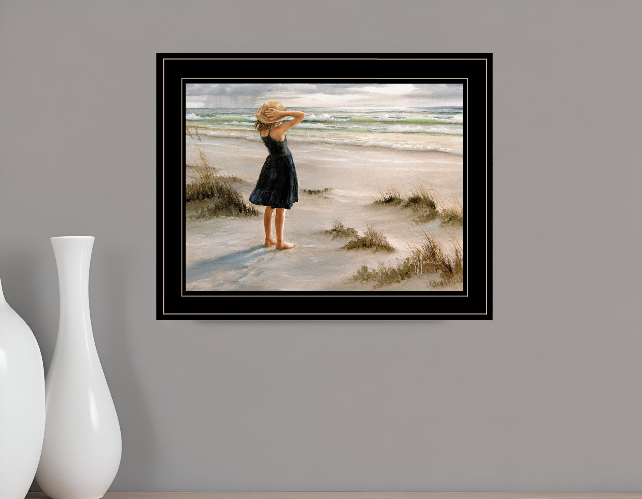 Black Dress 2 Black Framed Print Wall Art-0