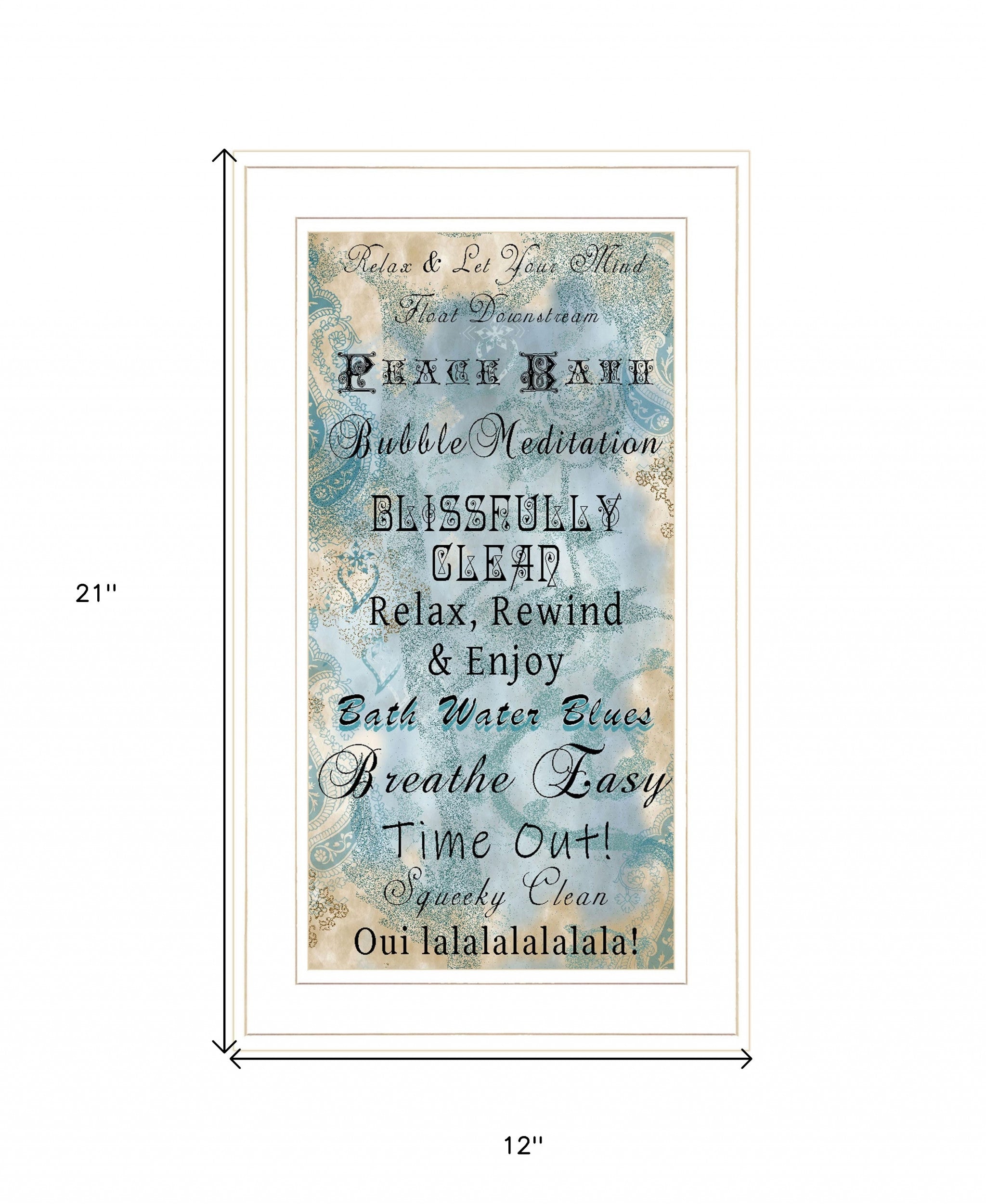 Paris Bath 1 White Framed Print Bathroom Wall Art-4