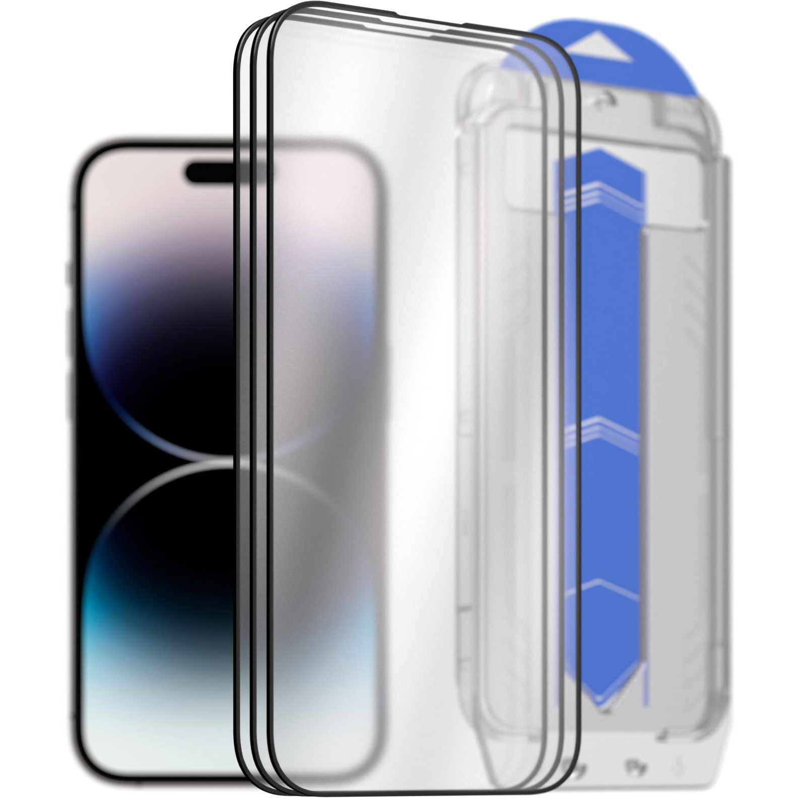 AlzaGuard Glass EasyFit DustFree iPhone 14 Pro 2.5D üvegfólia - 3db + applikátor (AGD-EFD25P3)-0