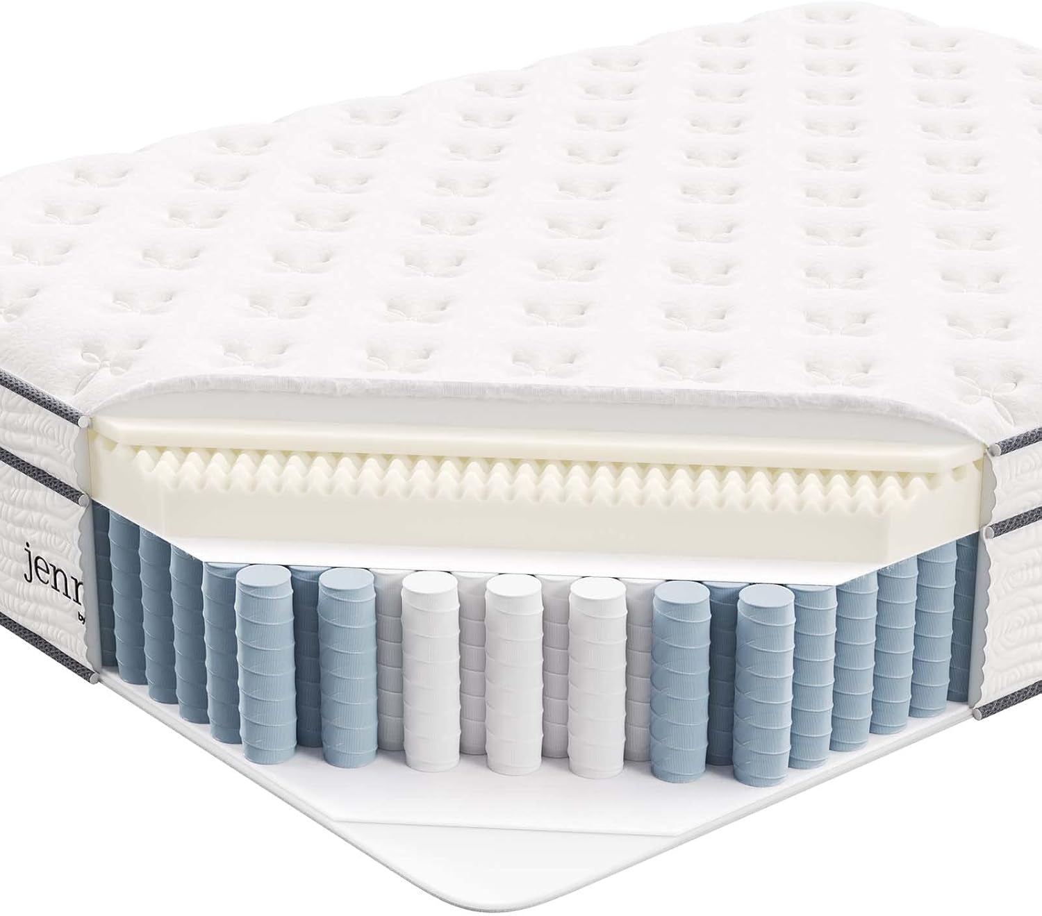 Queen Hybrid Mattress 14 Inch MemoryFoam WrappedCoils-4