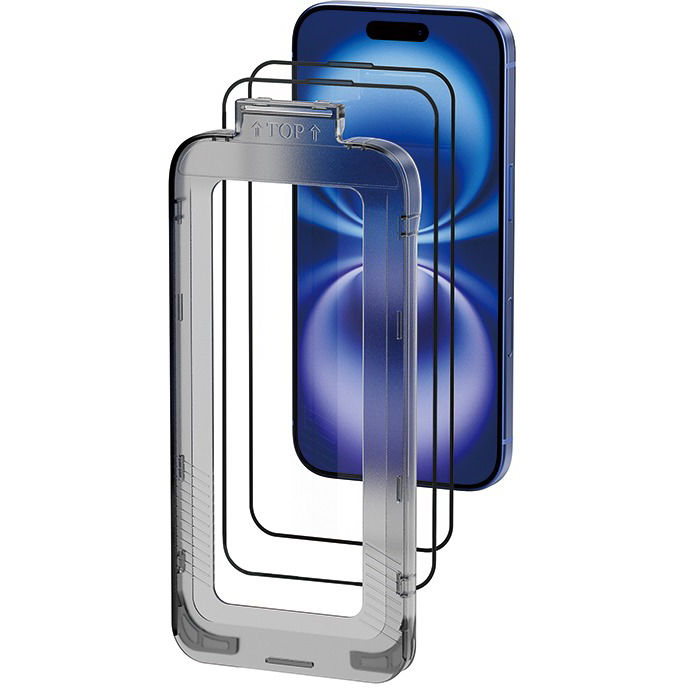 Vention HD Tempered Glass Screen Protector iPhone 16 Plus 6.7&quot;, Dust-Free Install. Tool (KUPTCC-30)-0