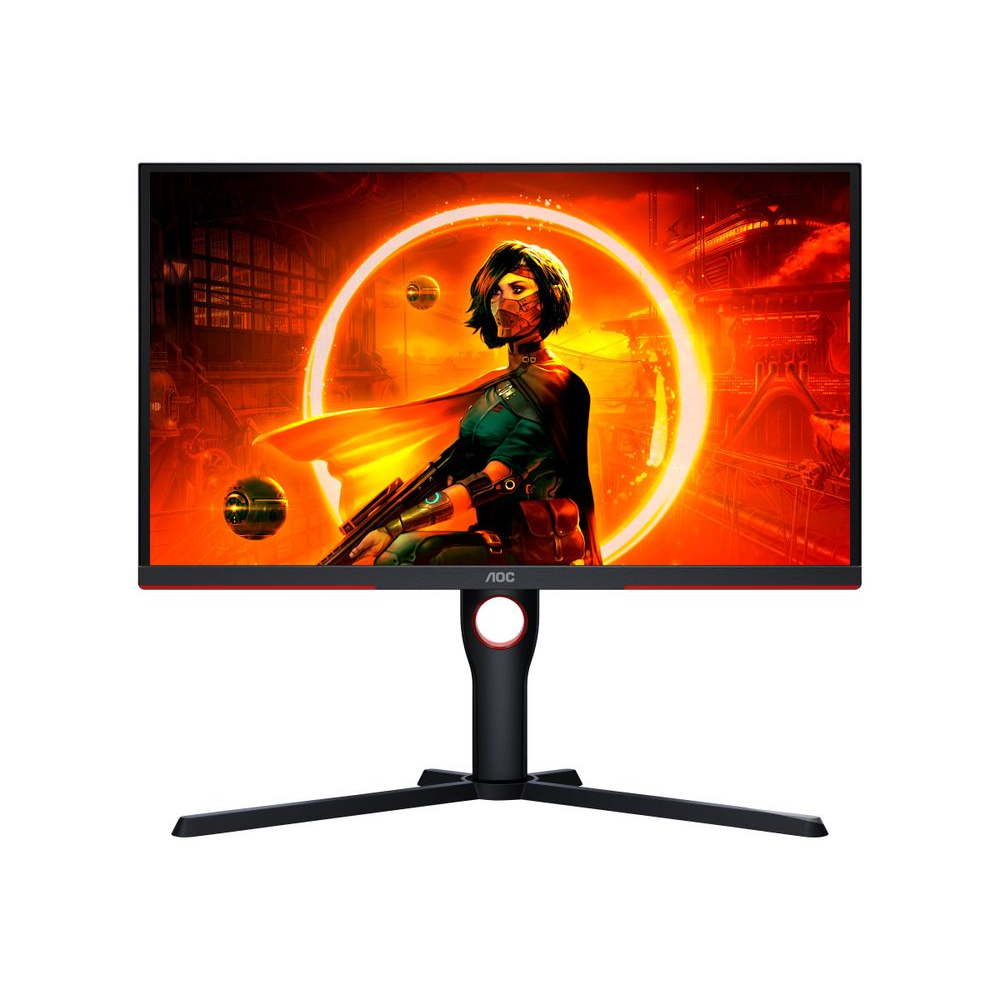 AOC G3 25G3ZM/BK monitor komputerowy 62,2 cm (24.5") 1920 x 1080 px Full HD Czarny, Czerwony (25G3ZM/BK)-0