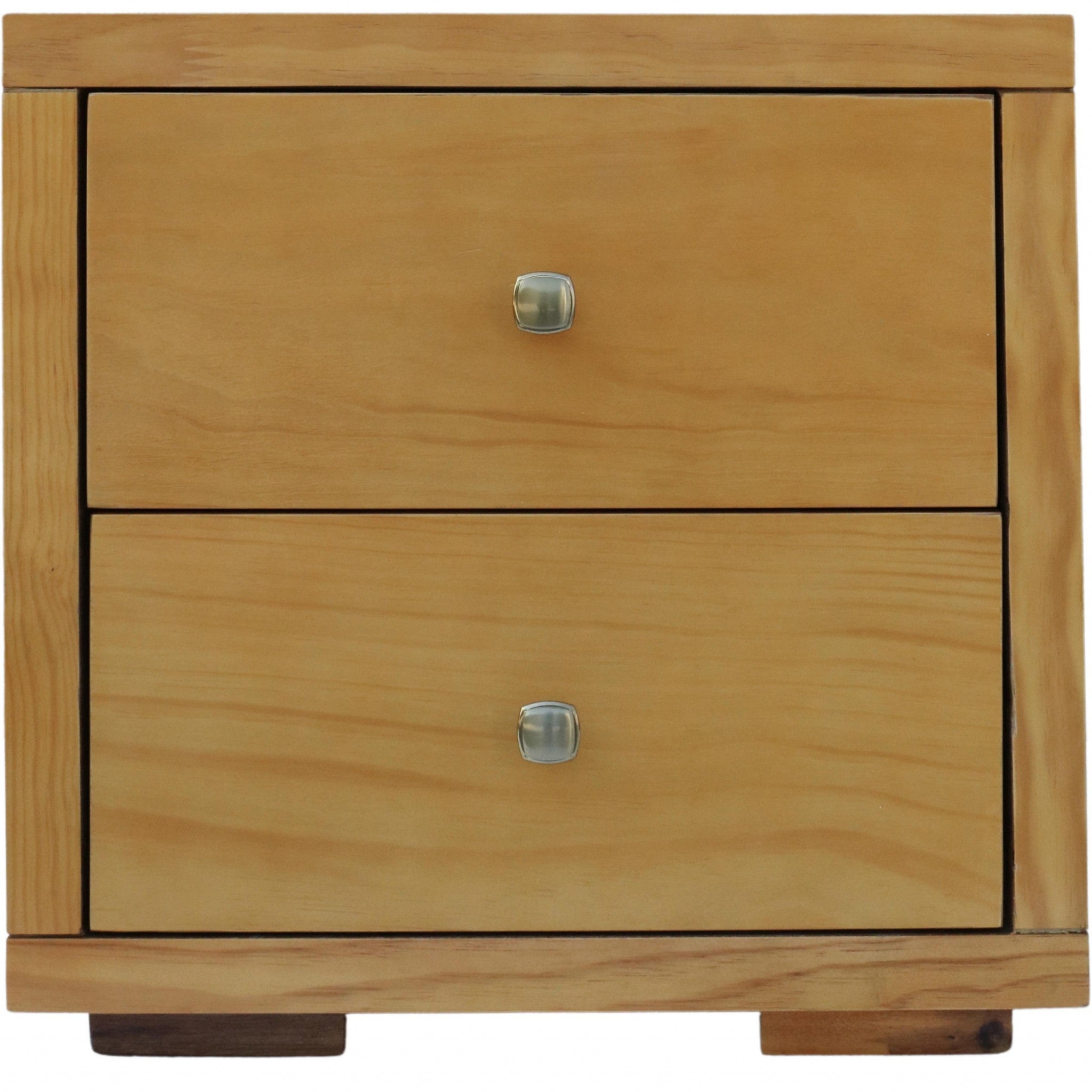 Moma Oak Wood Platform Queen Bed With Two Nightstands-3