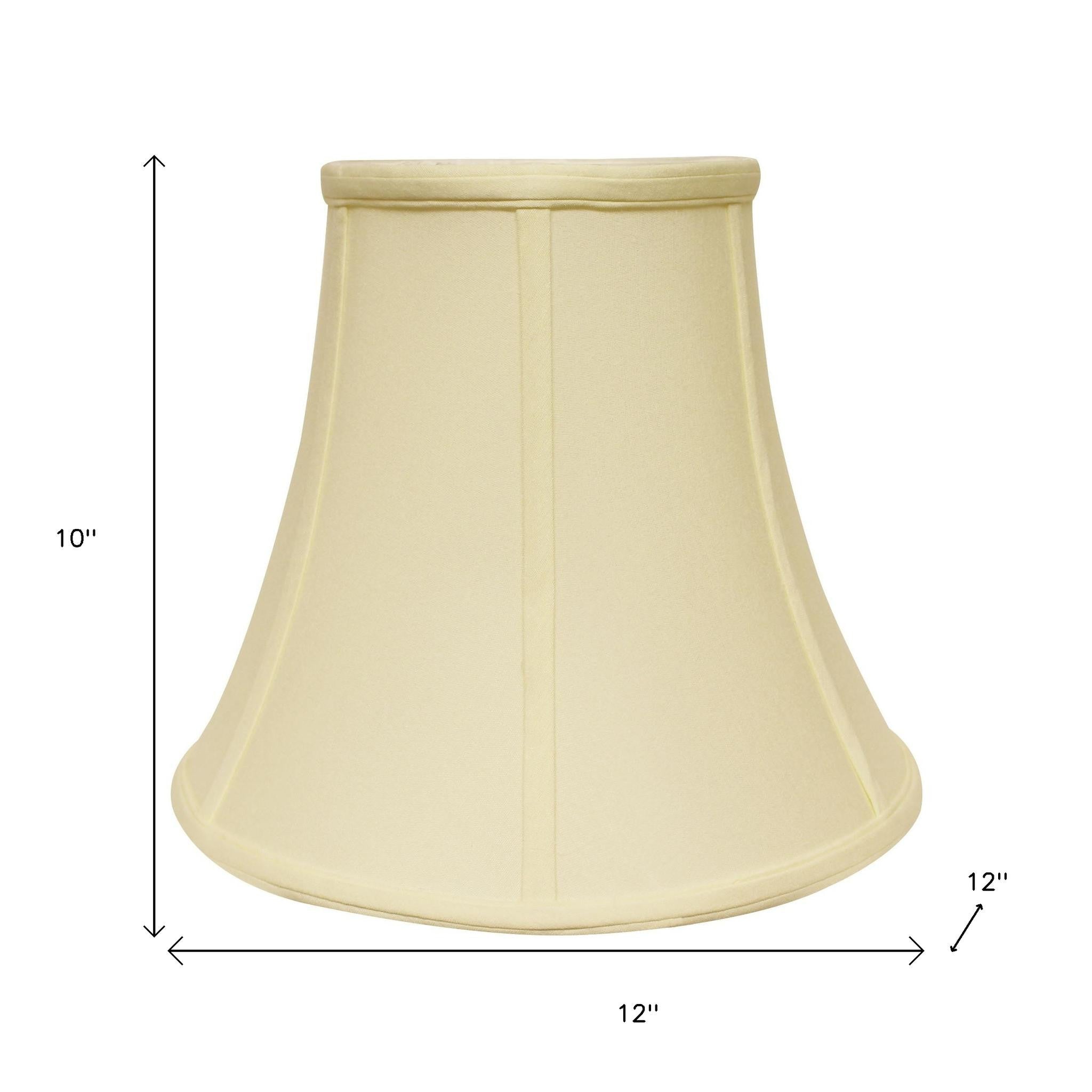 Ivory No Slub Innsbruck Bell Lamp Shade-3