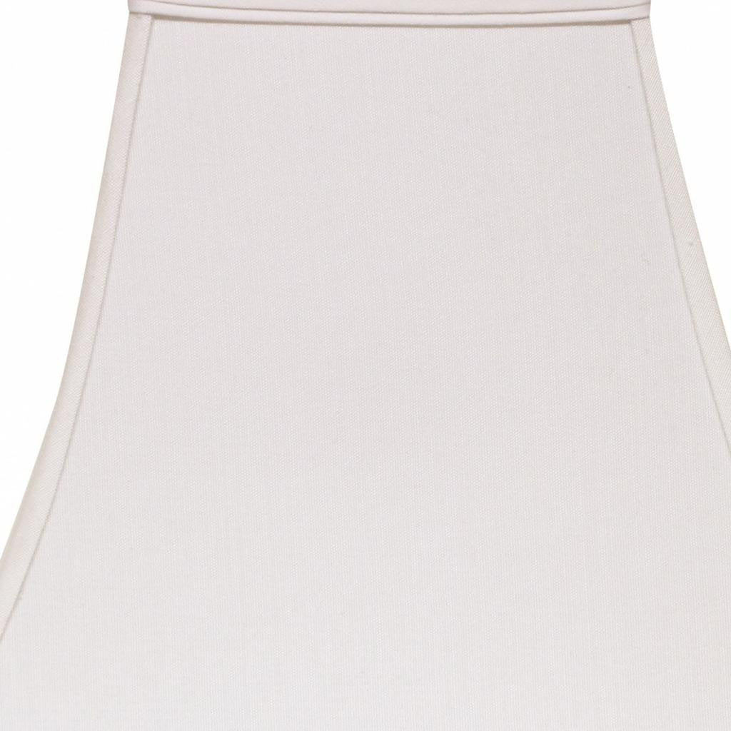 White No Slub Innsbruck Square Lamp Shade-1