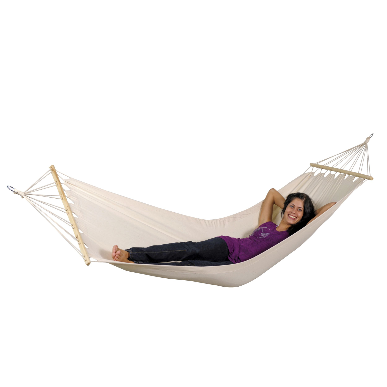 Houpací síť s tyčí, Tobago, 80x270cm, 120kg (EL-1060100)-0