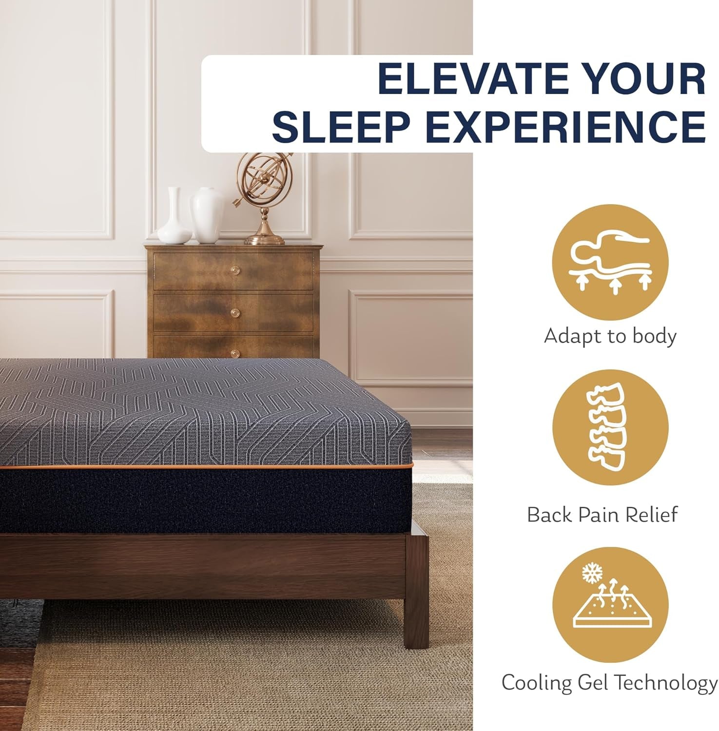 Queen Twelve Inches GelCoolingTechnologyPro Mattress-4