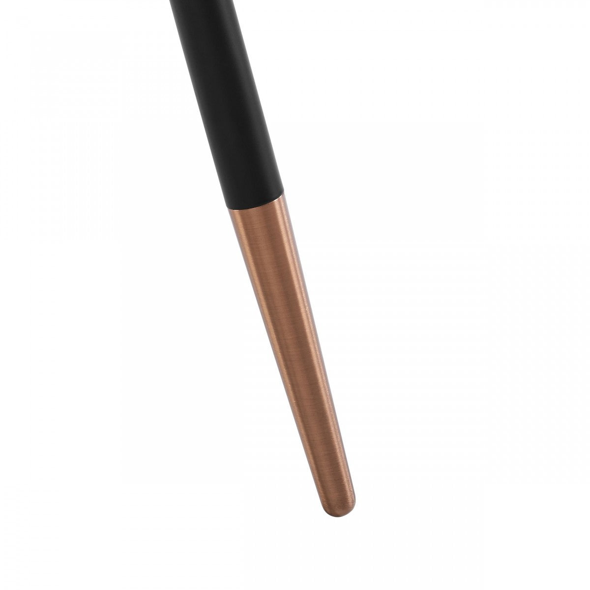 20" Black and Gold Faux Marble And Metal Round Coffee Table-5