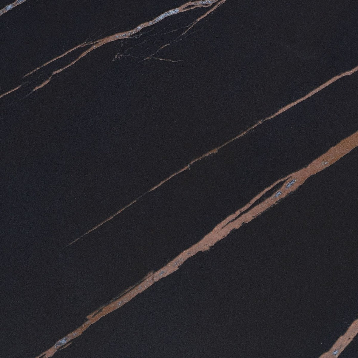 20" Black and Gold Faux Marble And Metal Round Coffee Table-7