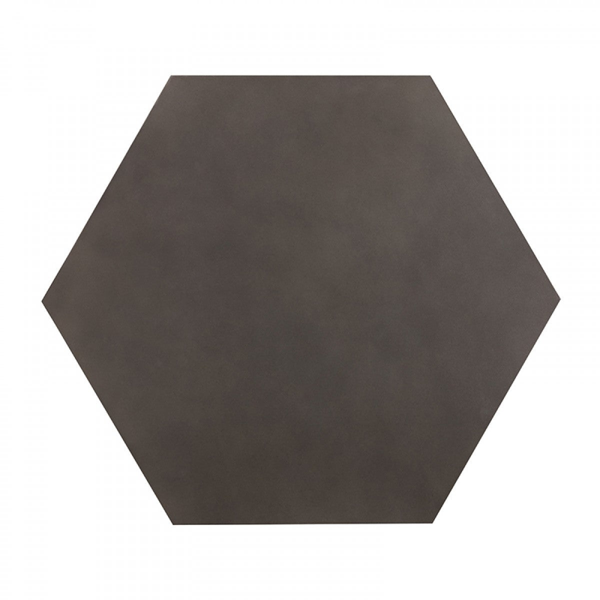 Modern Gray Concrete and Black Metal Hexagonal End Table-3