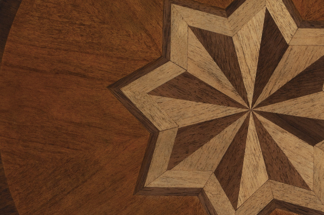 24" Brown And Olive Ash Manufactured Wood Round End Table With Shelf-6