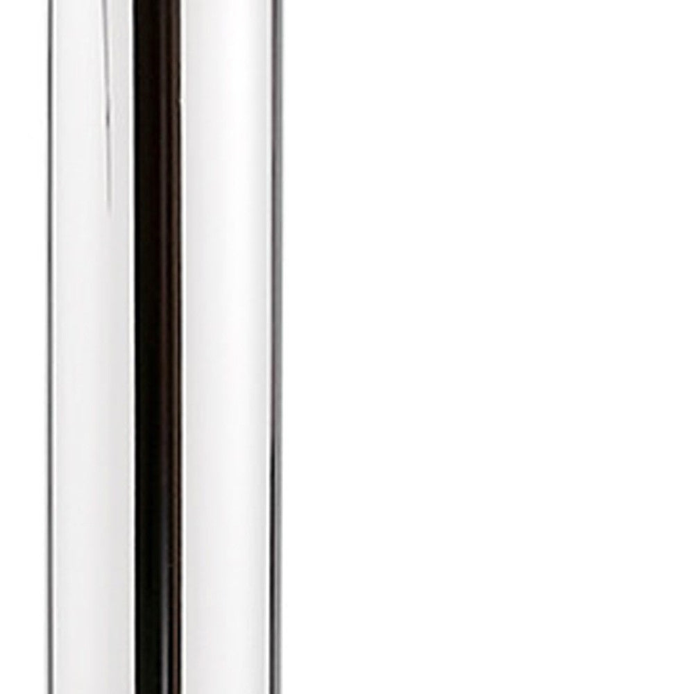 24" Cream And Silver Iron Swivel Adjustable Height Bar Chair-6