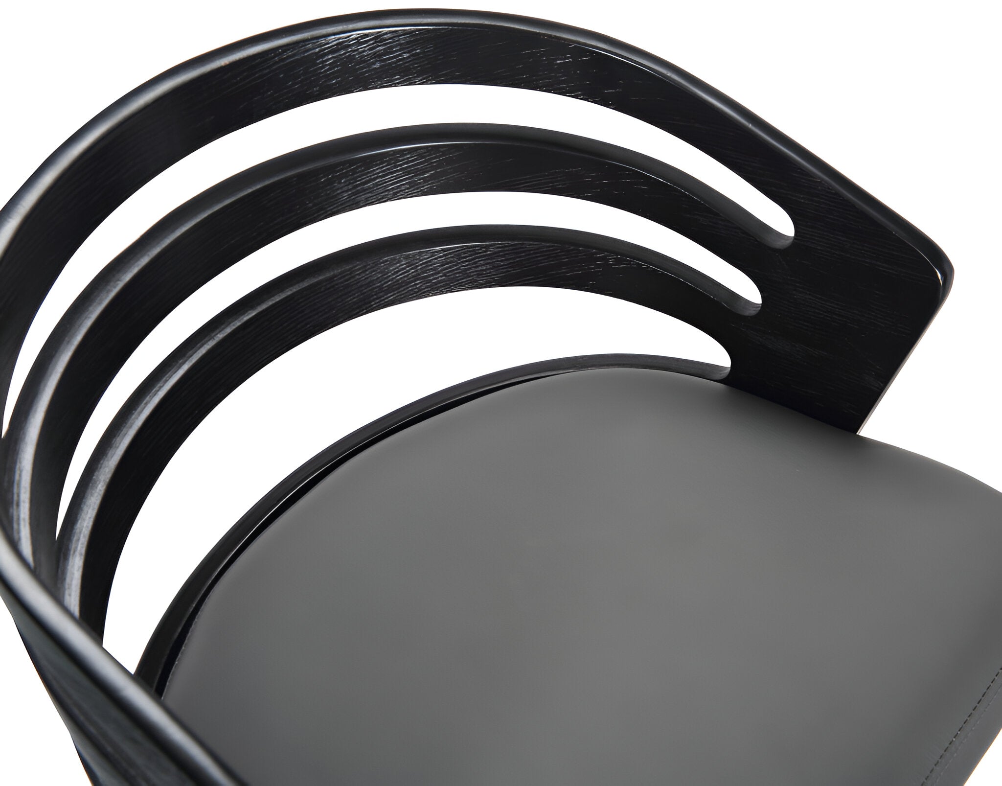 26" Gray and Black Fabric and Iron Low Back Counter Height Swivel Bar Chair-5