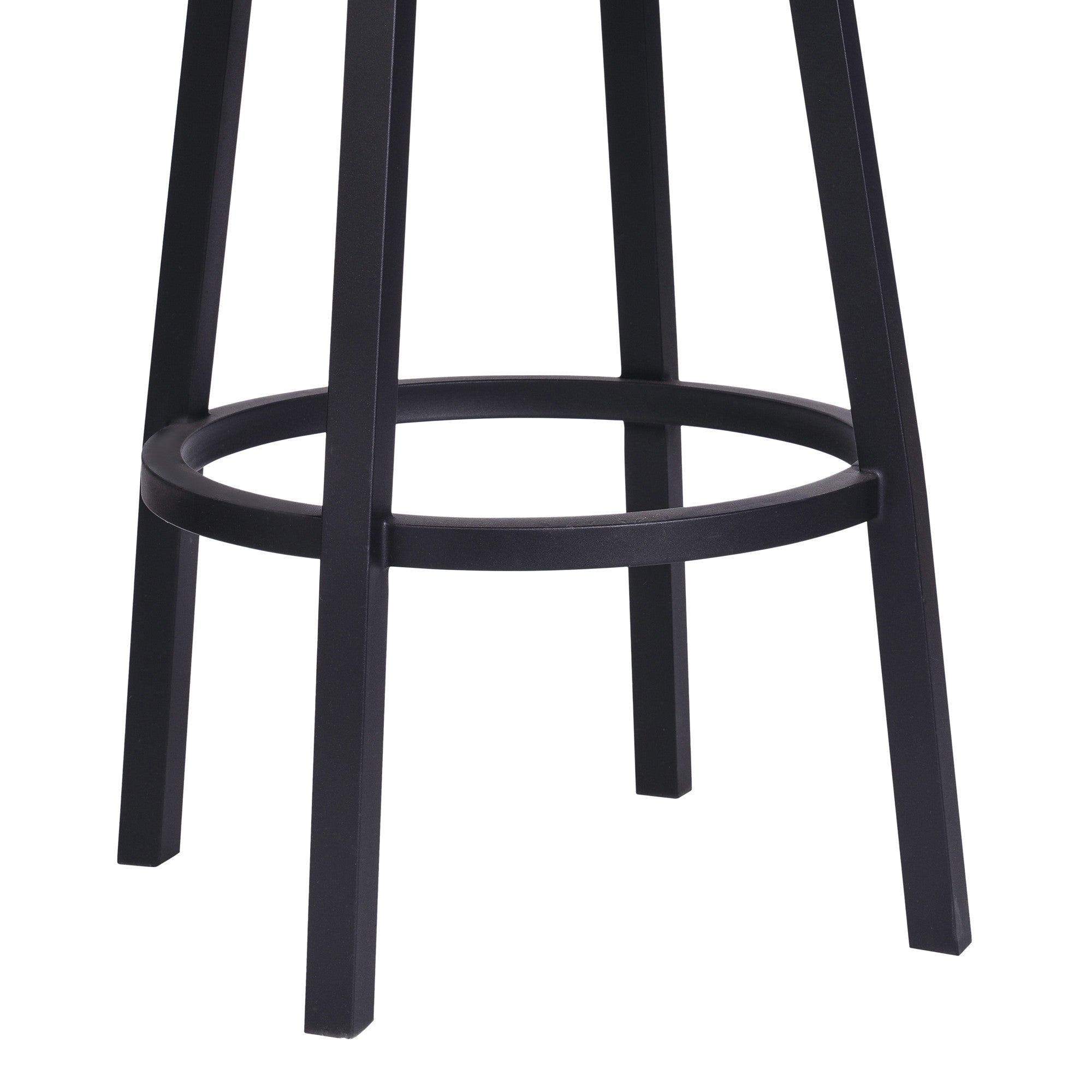 26" Black Iron Swivel Counter Height Bar Chair-3