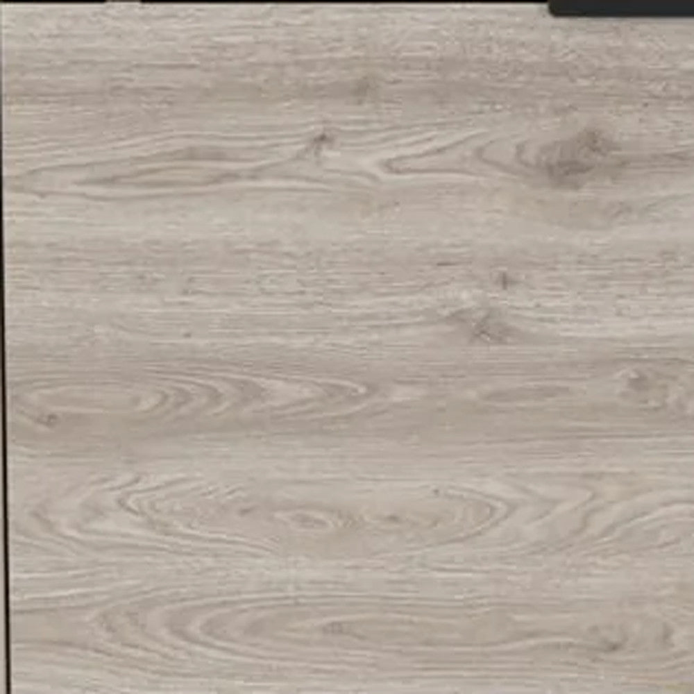 43" Light Gray and Black Wood Console Bar Cabinet With Two Doors-4