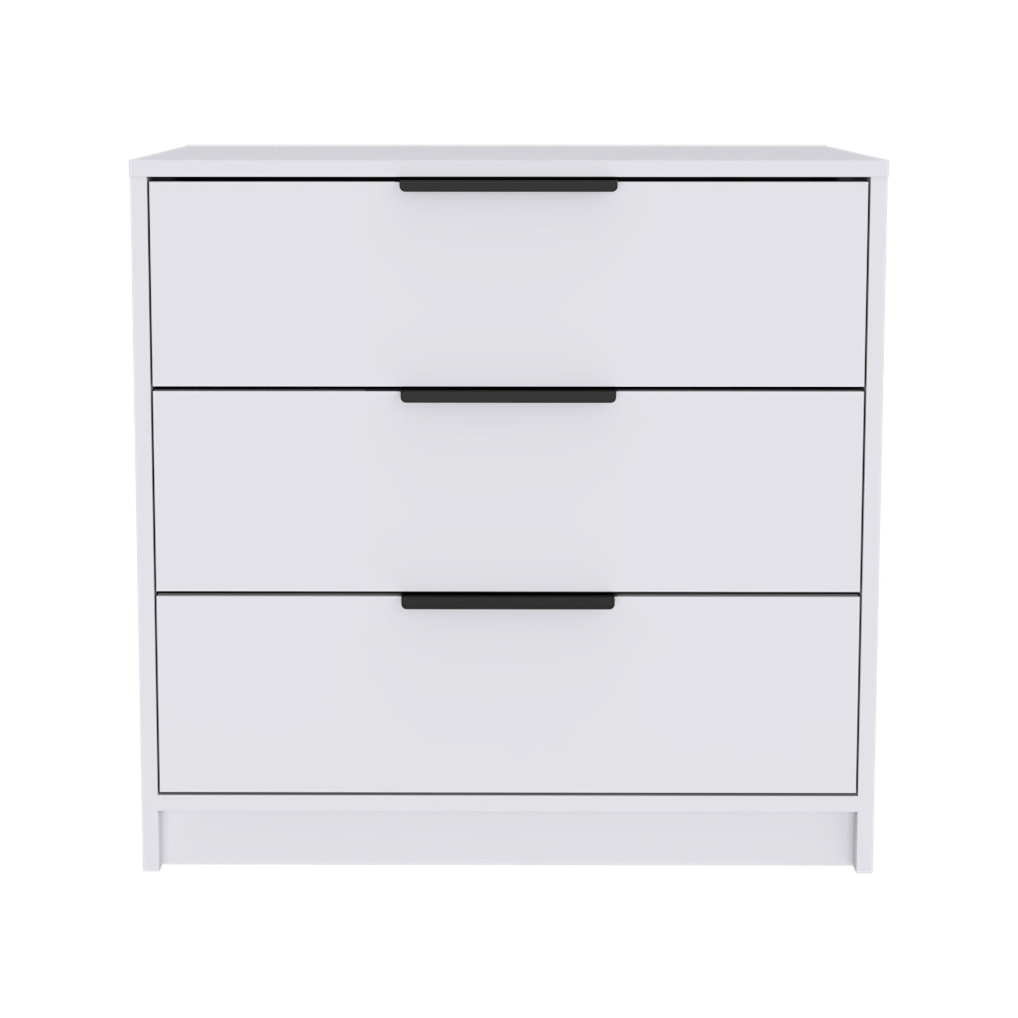 28" White Three Drawer Standard Chest-1