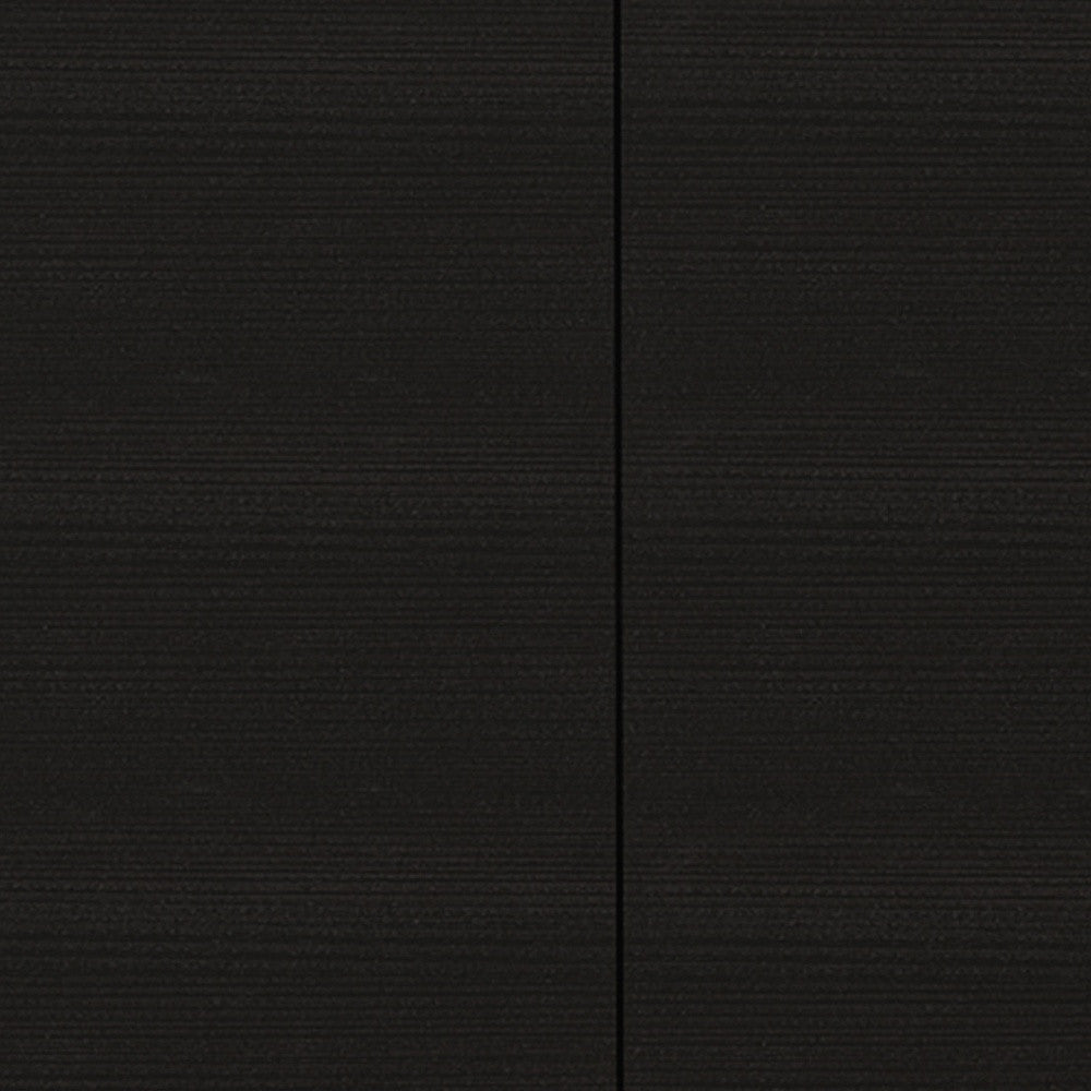 47" Black Wood Wall Mounted Accent Cabinet With Four Doors-2