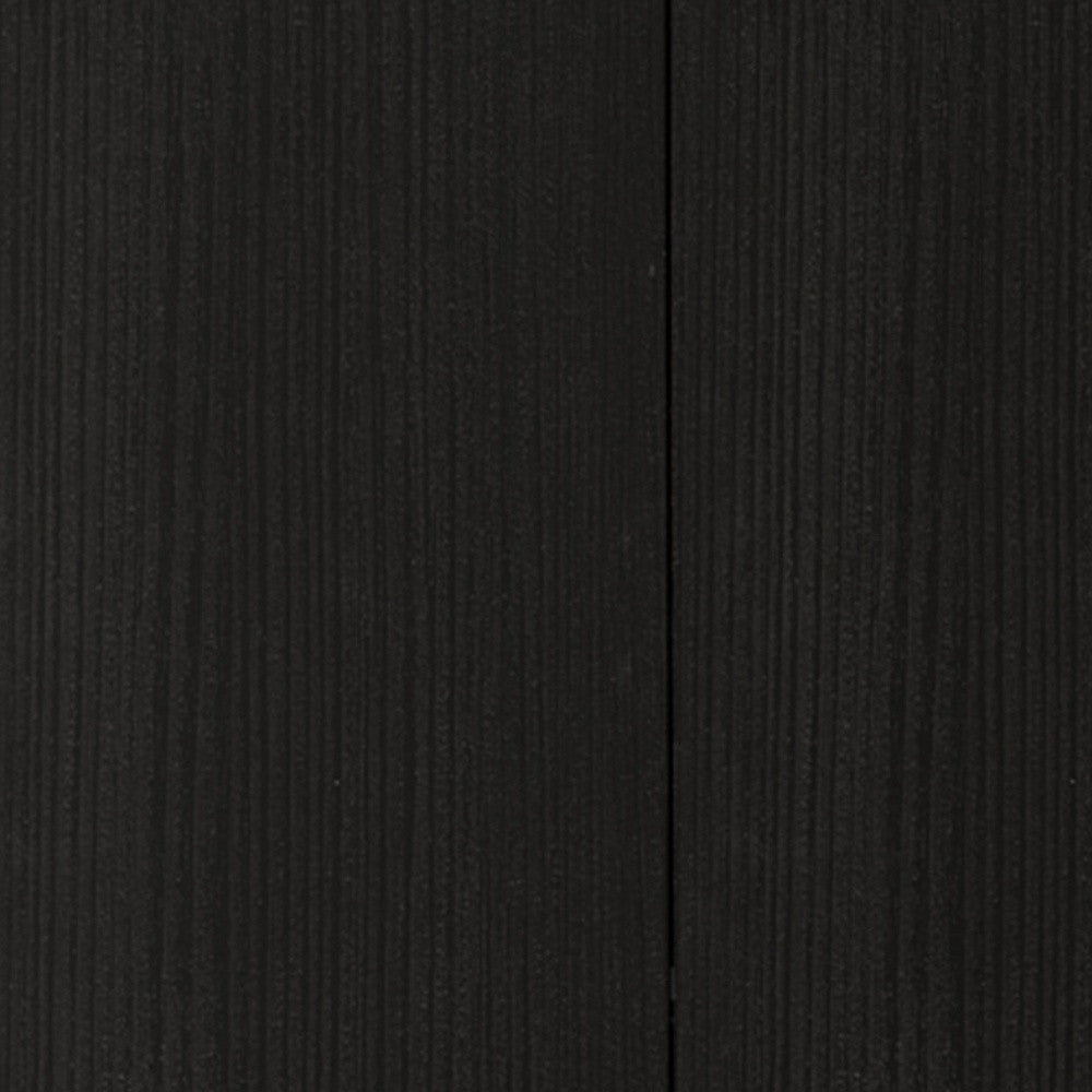 59" Black Wood Wall mounted Accent Cabinet With Five Shelves-2