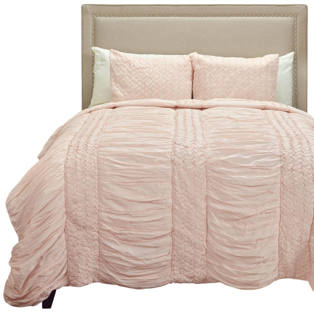 Pink Geometric Twin Quilt-5