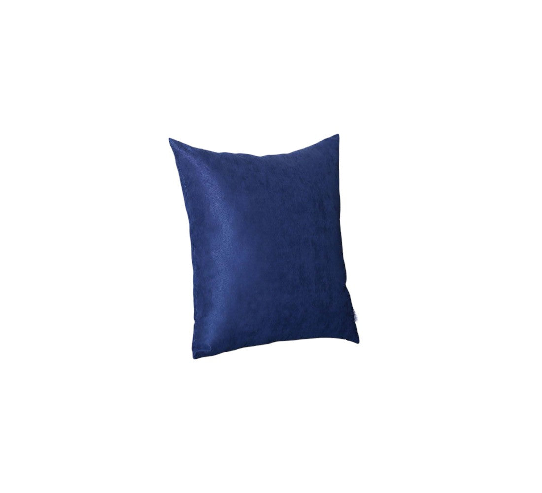 Set Of Four 20" X 20" Navy Blue Polyester Zippered Pillow Cover-2