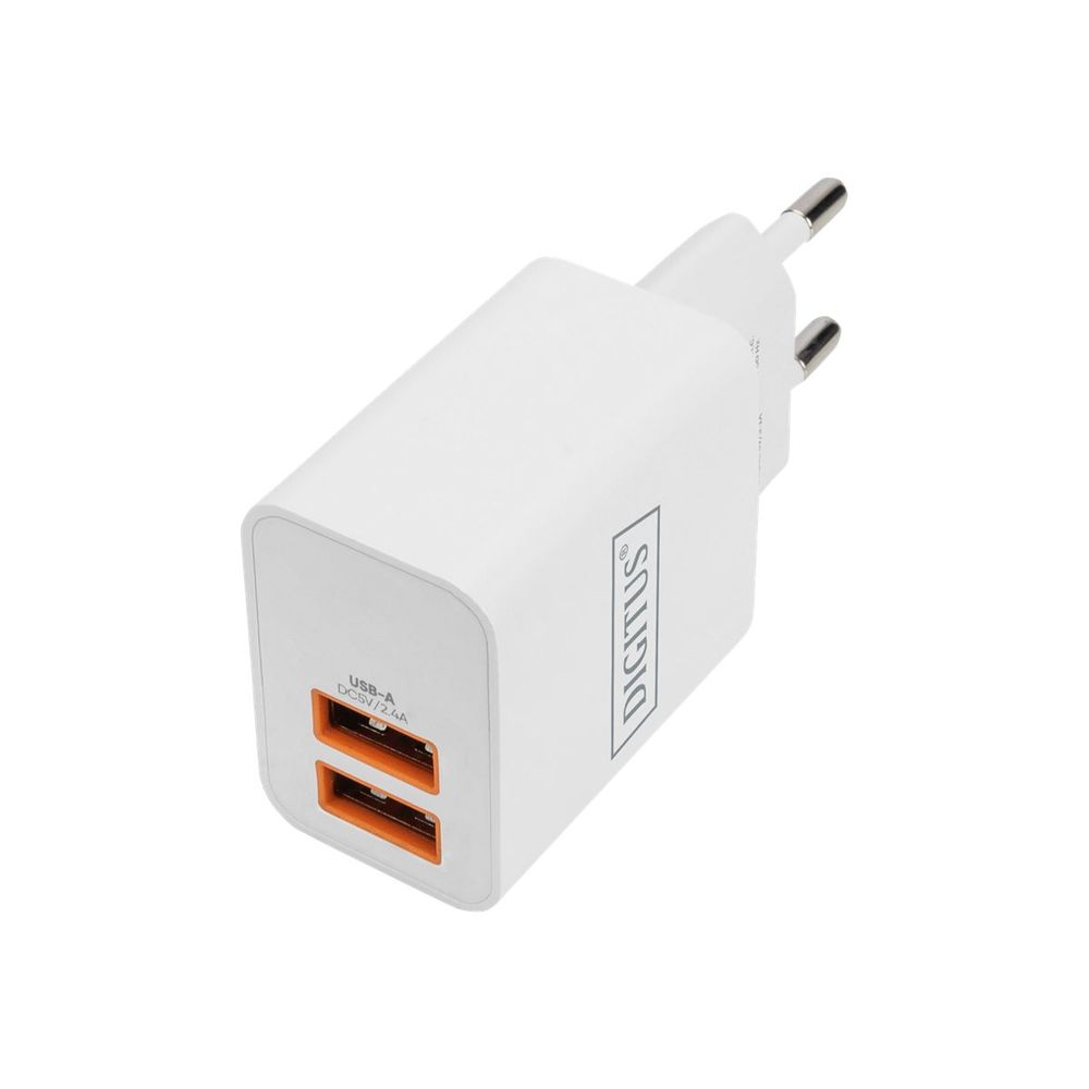 Nabíjačka sieťová DIGITUS napájací adaptér 2x USB-A 15,5W (DA-10061)-0