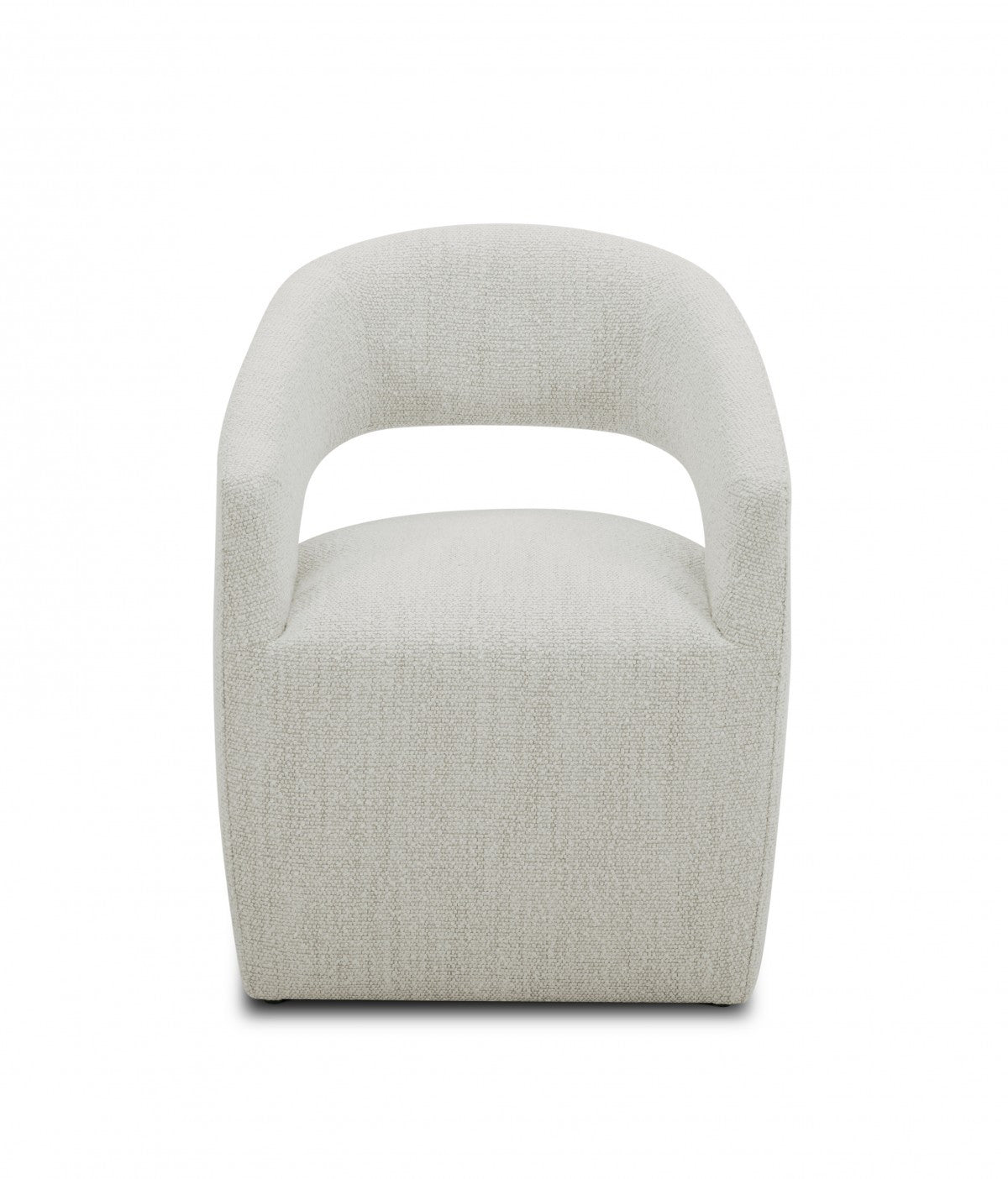 26" Cream Fabric Arm Chair-0