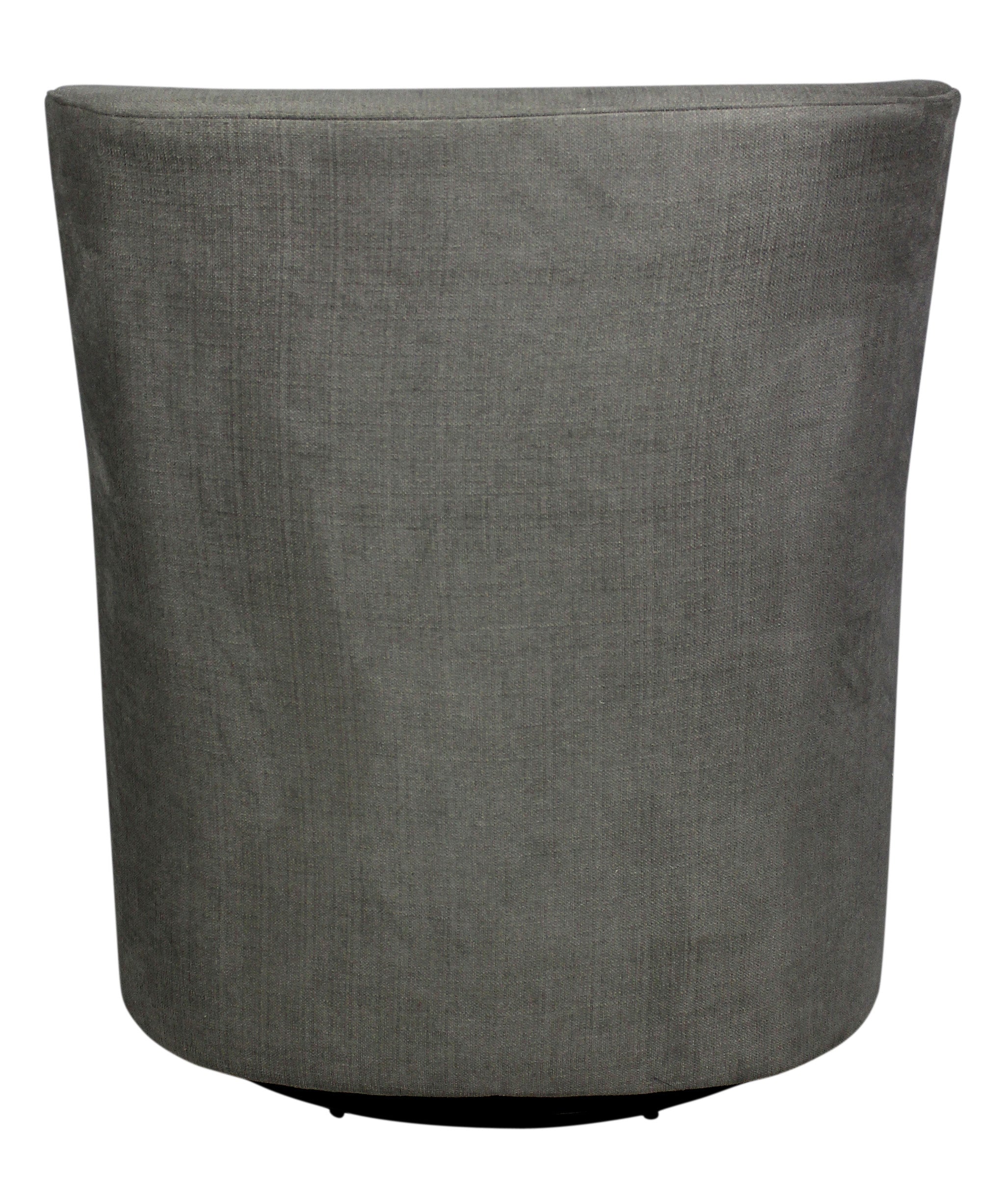 30" Gray Polyester Blend Solid Color Swivel Arm Chair-1