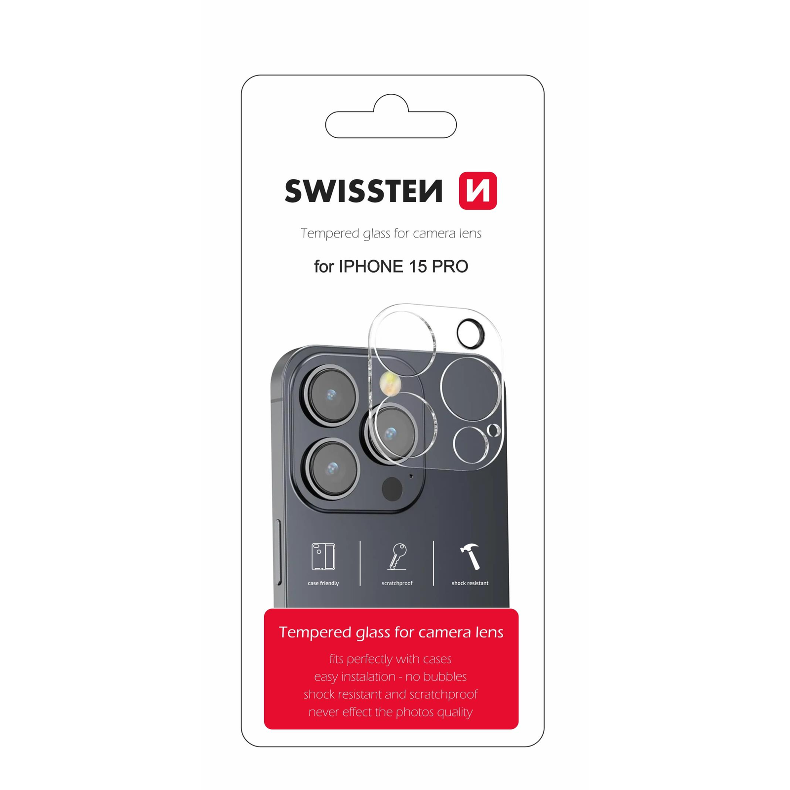 Swissten Apple iPhone 15 Pro kamera védő fólia (94500110)-0