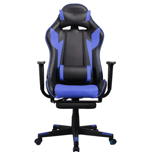Scaun gaming, IRIS, Metal/Plastic, Negru/Albastru (GCH204BK_FT)-0
