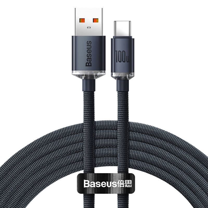 Kábel Baseus USB - USB typ C 2 m čierny (CAJY000501)-0