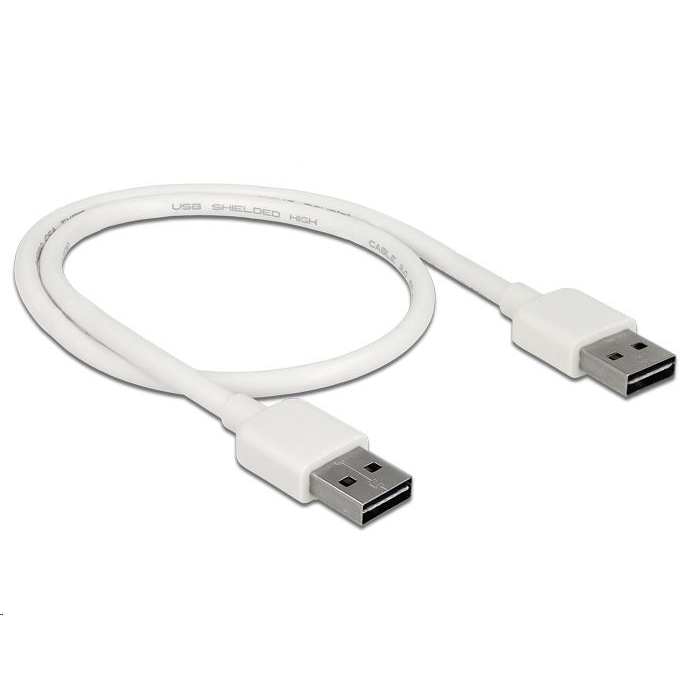 Delock 85192 EASY-USB 2.0 A > EASY-USB 2.0 A kábel, 0,5 m, fehér (85192)-0