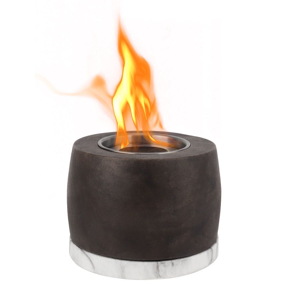 Black Graphite Color Cement Concrete Portable Fireplace-1