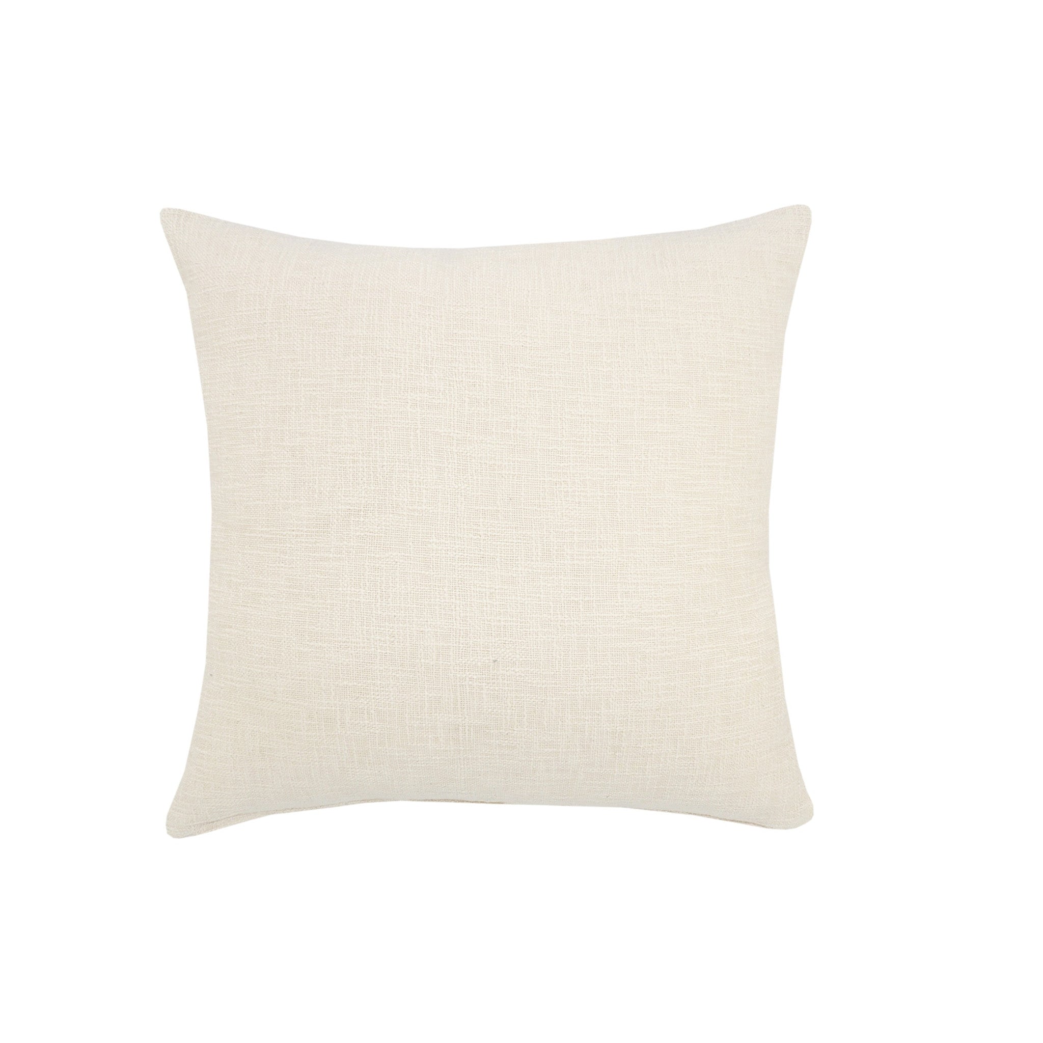 26" X 26" Ivory 100% Cotton Zippered Pillow-4
