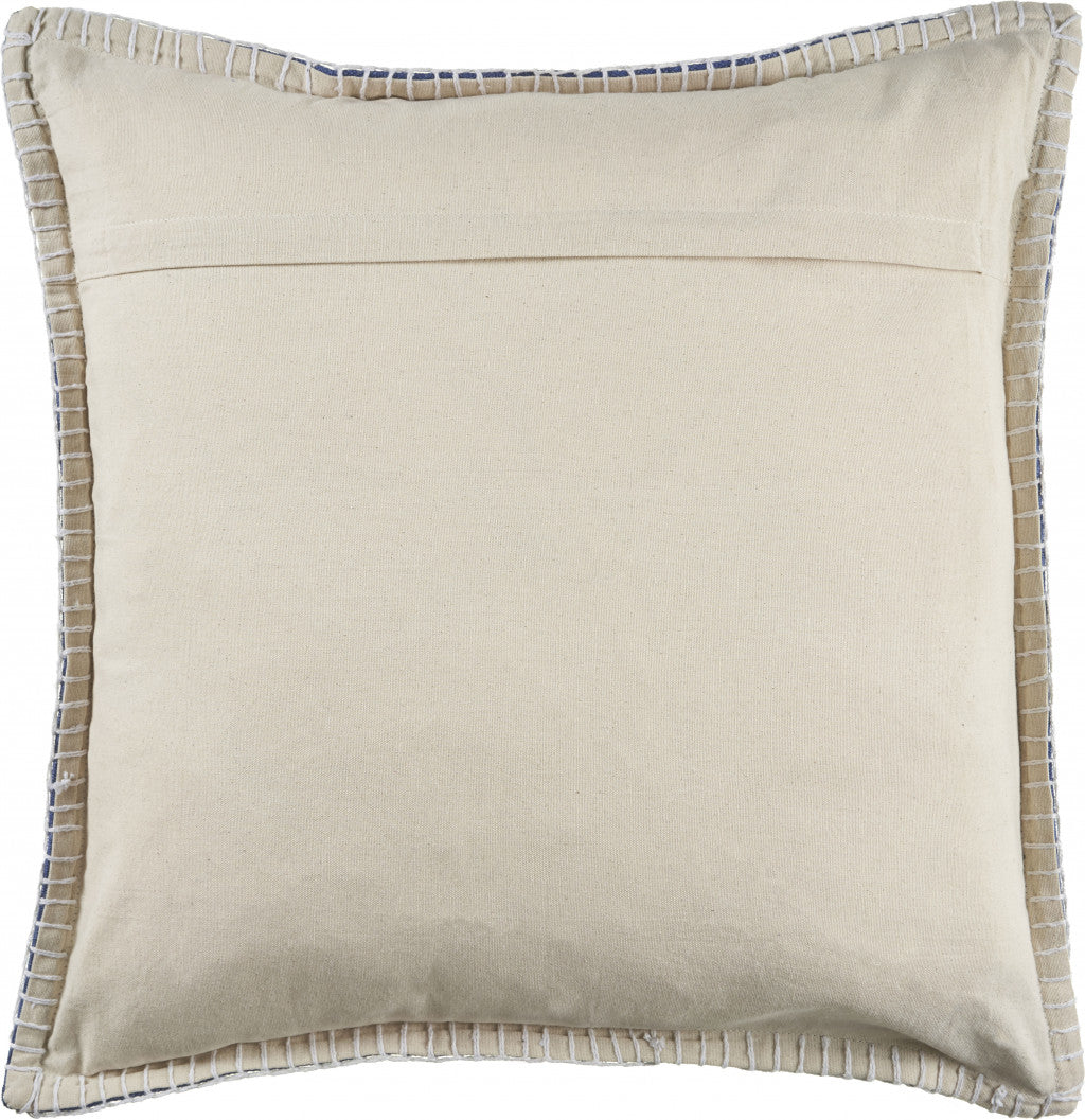 24" Blue Throw Pillow-1