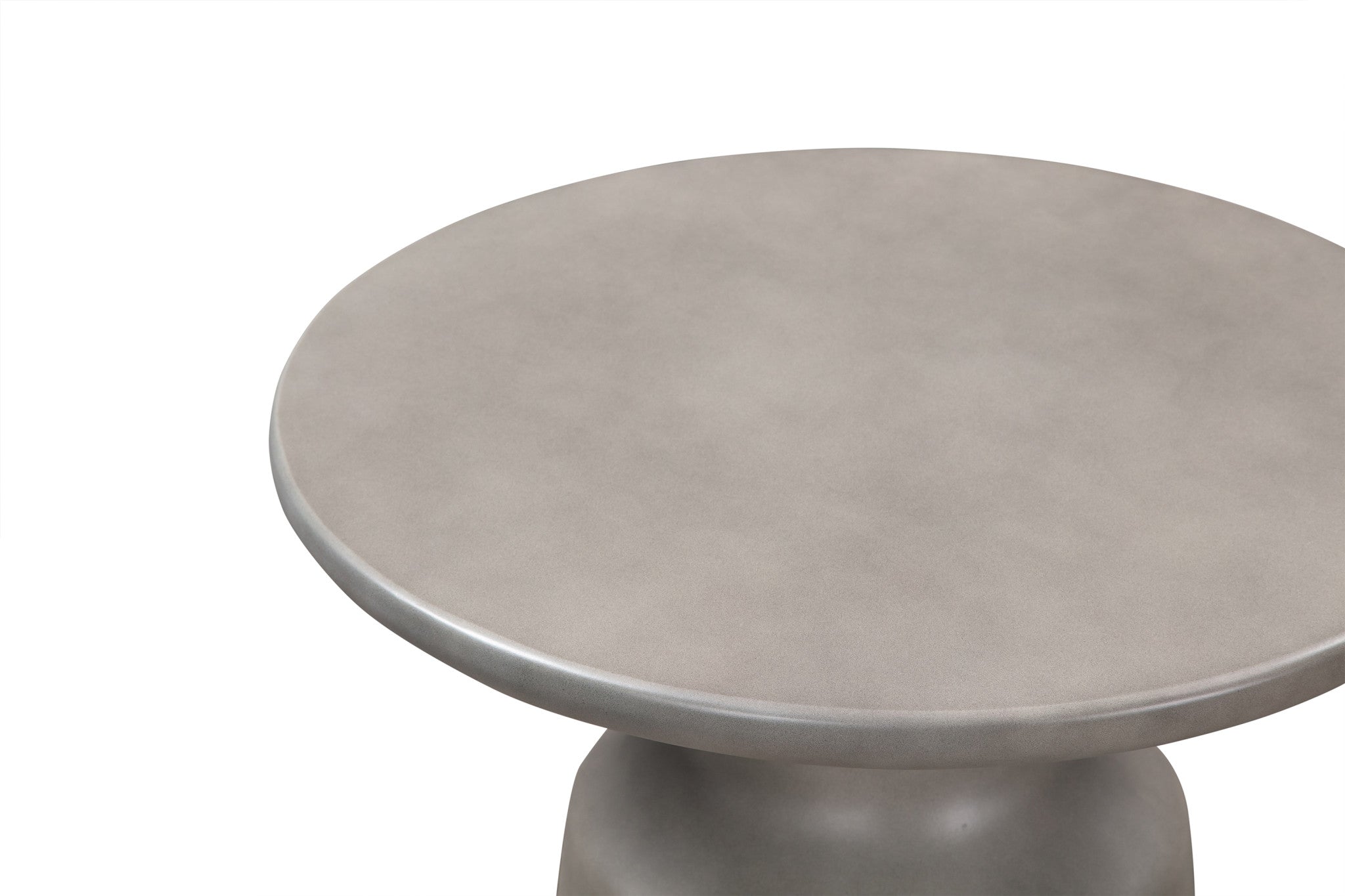24" Gray Concrete Round Coffee Table-3